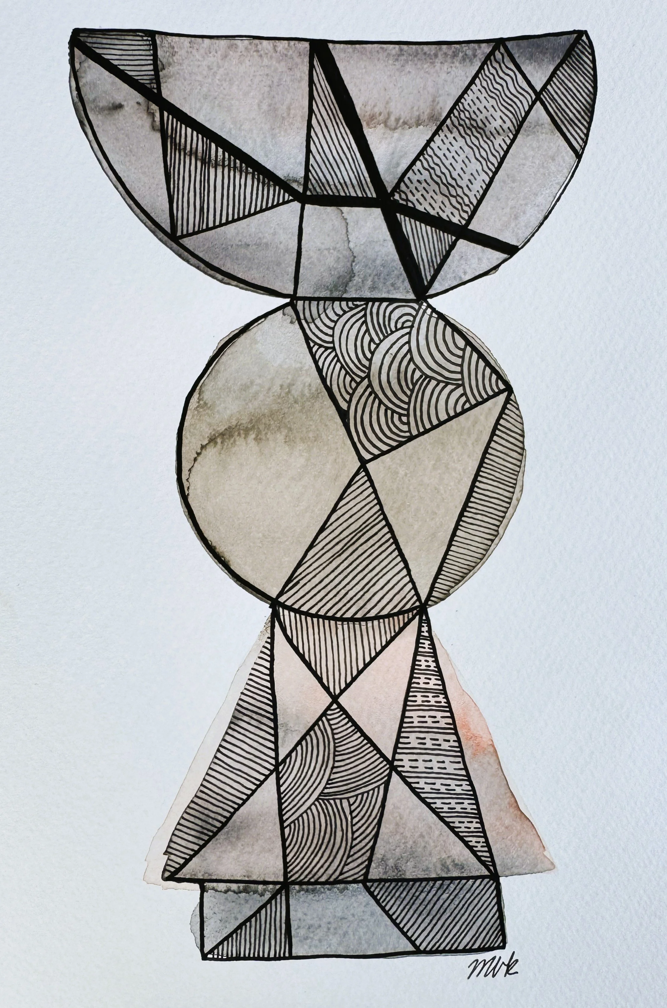 Wash Study No. 14 — 2026 — Ink & watercolour on paper