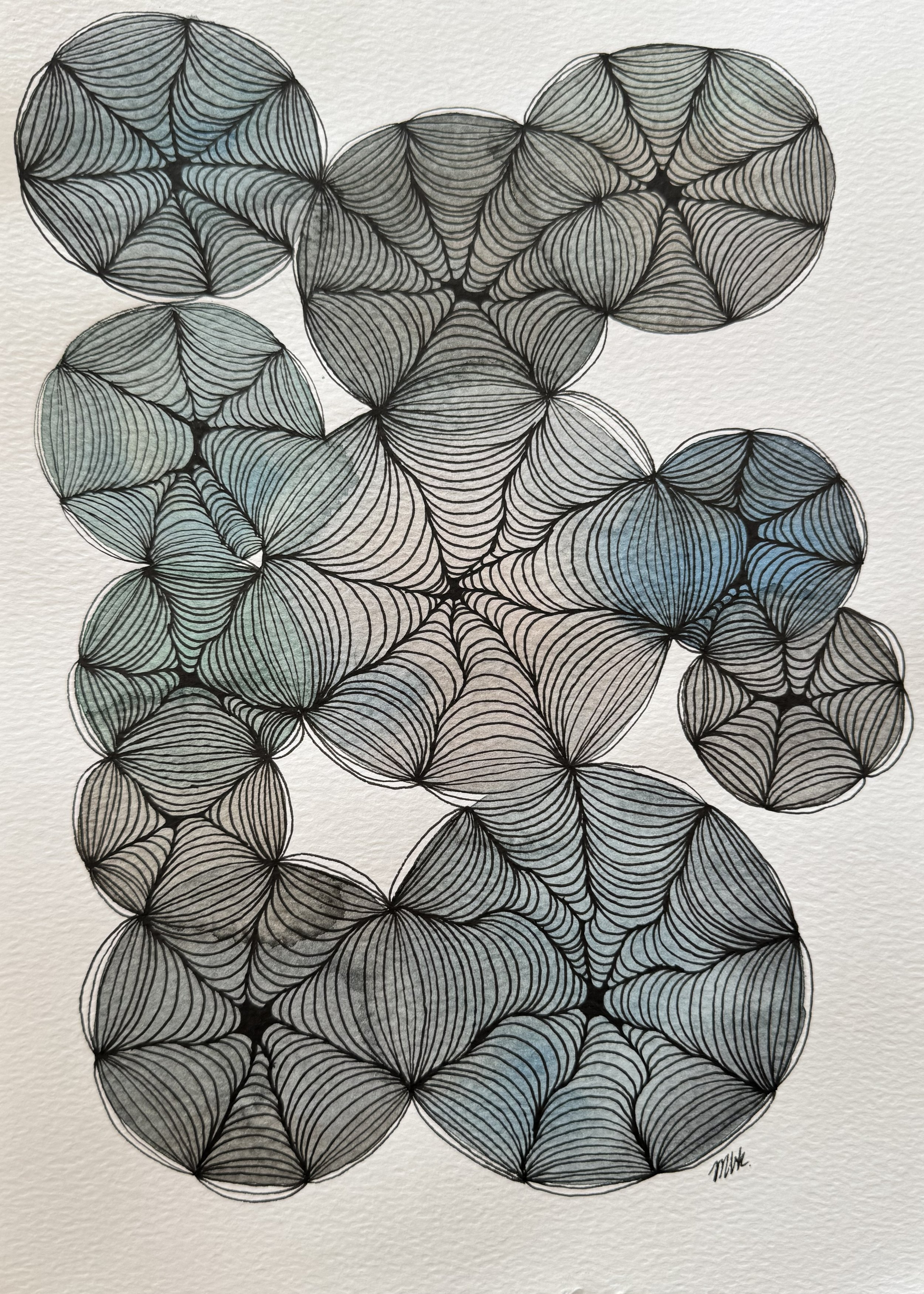 Wash Study No. 05 — 2026 — Ink & watercolour on paper