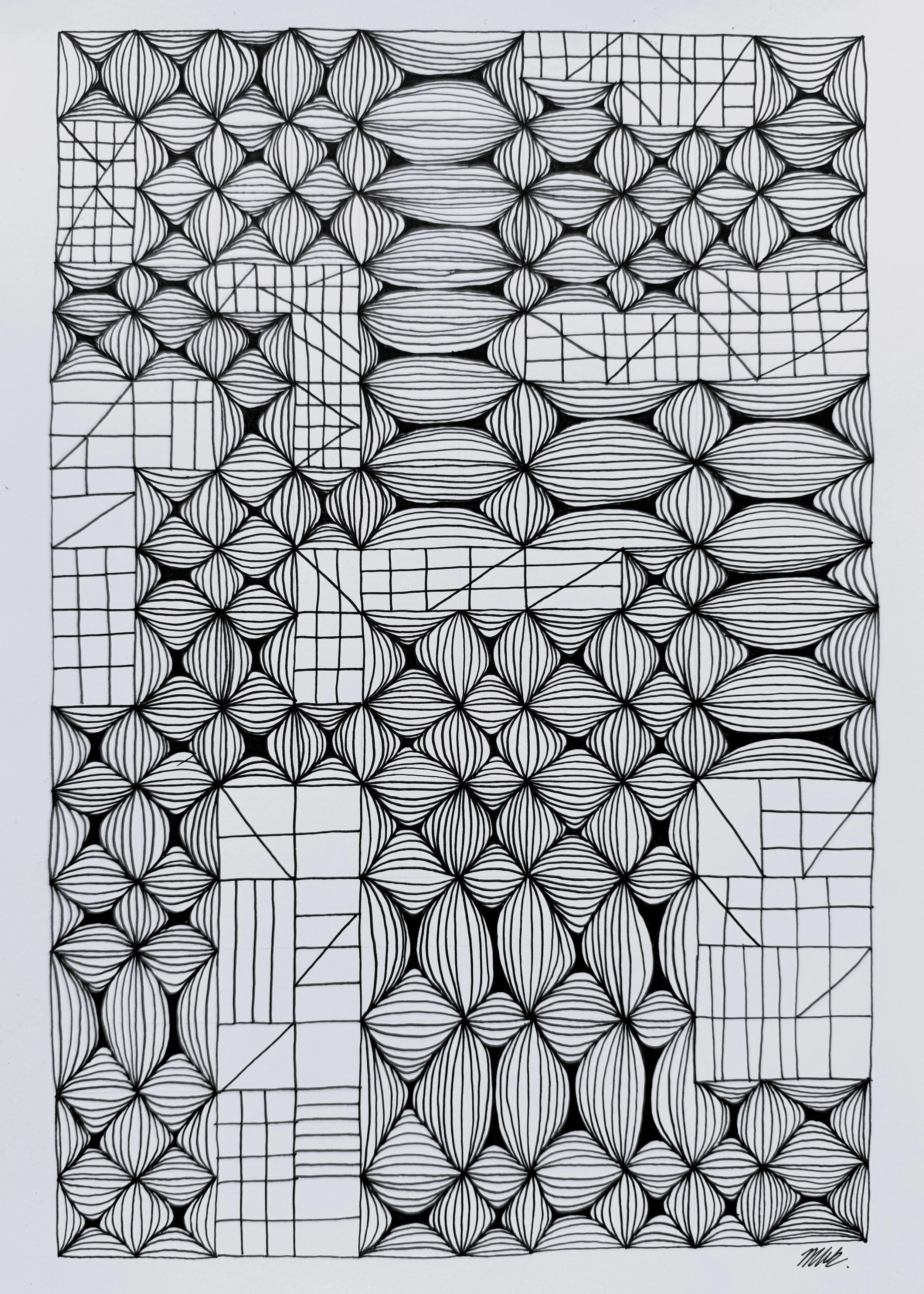 Line Study No. 13 — 2025 — Ink on paper