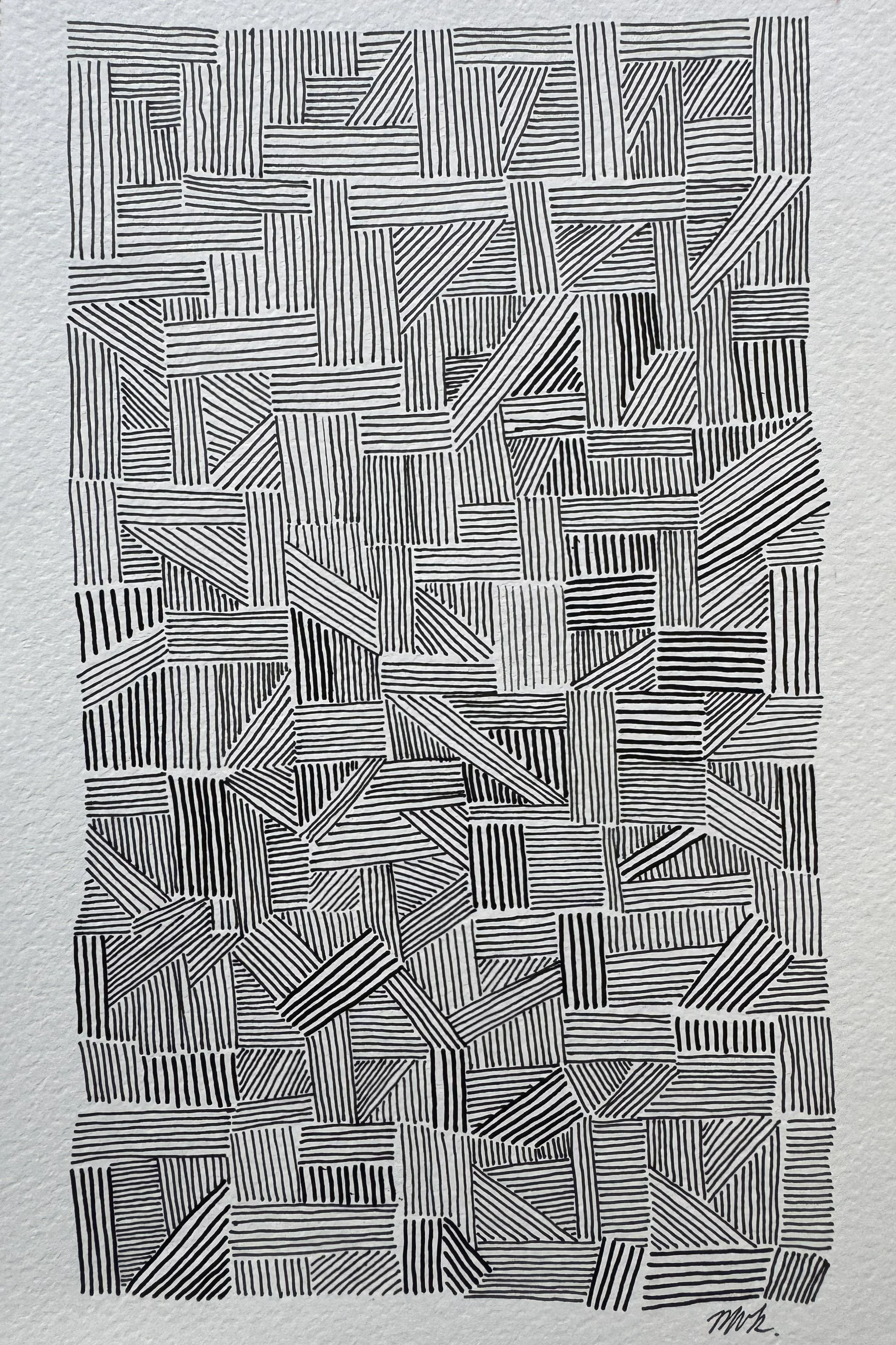 Line Study No. 04 — 2024 — Ink on paper