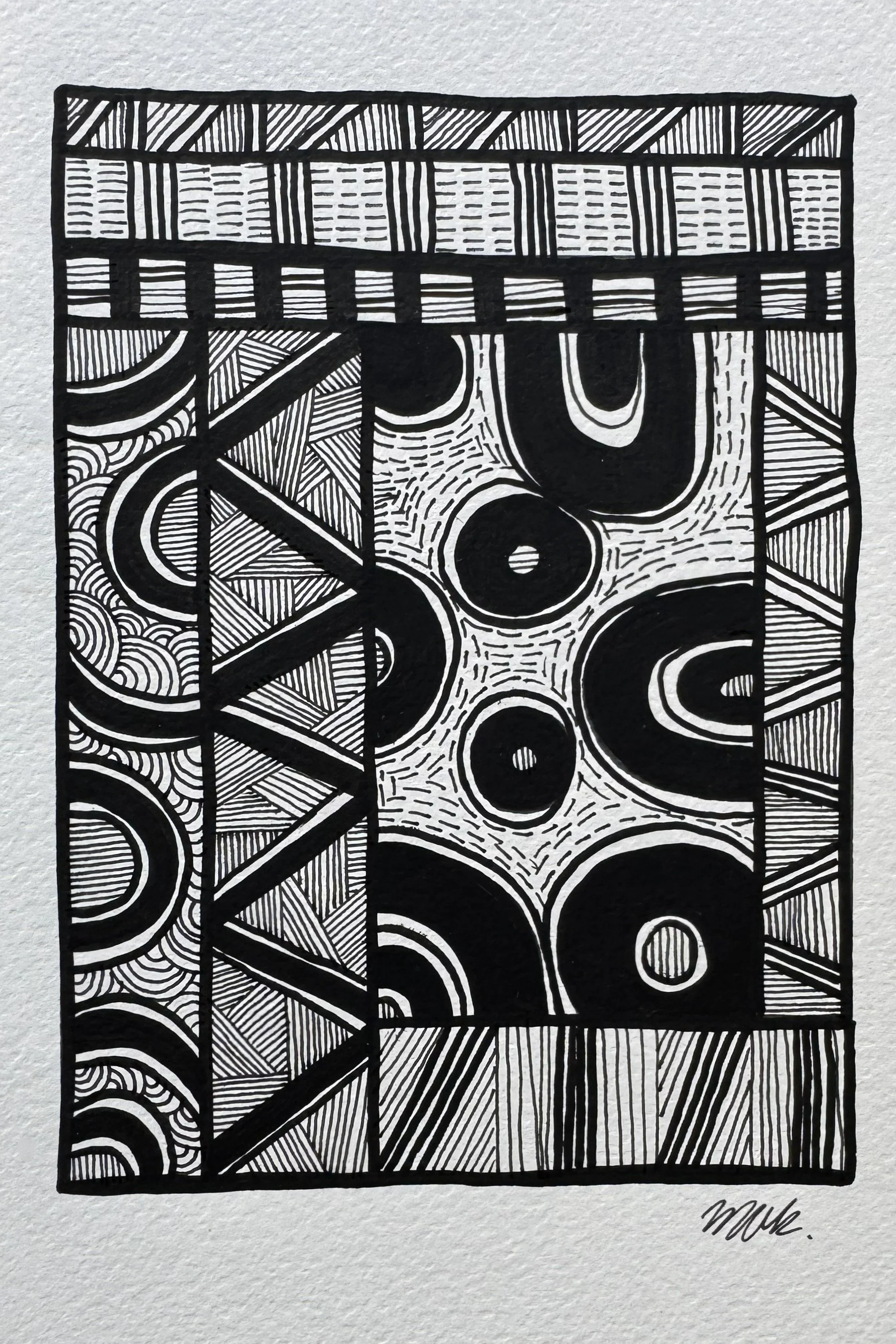 Line Study No. 08 — 2024 — Ink on paper