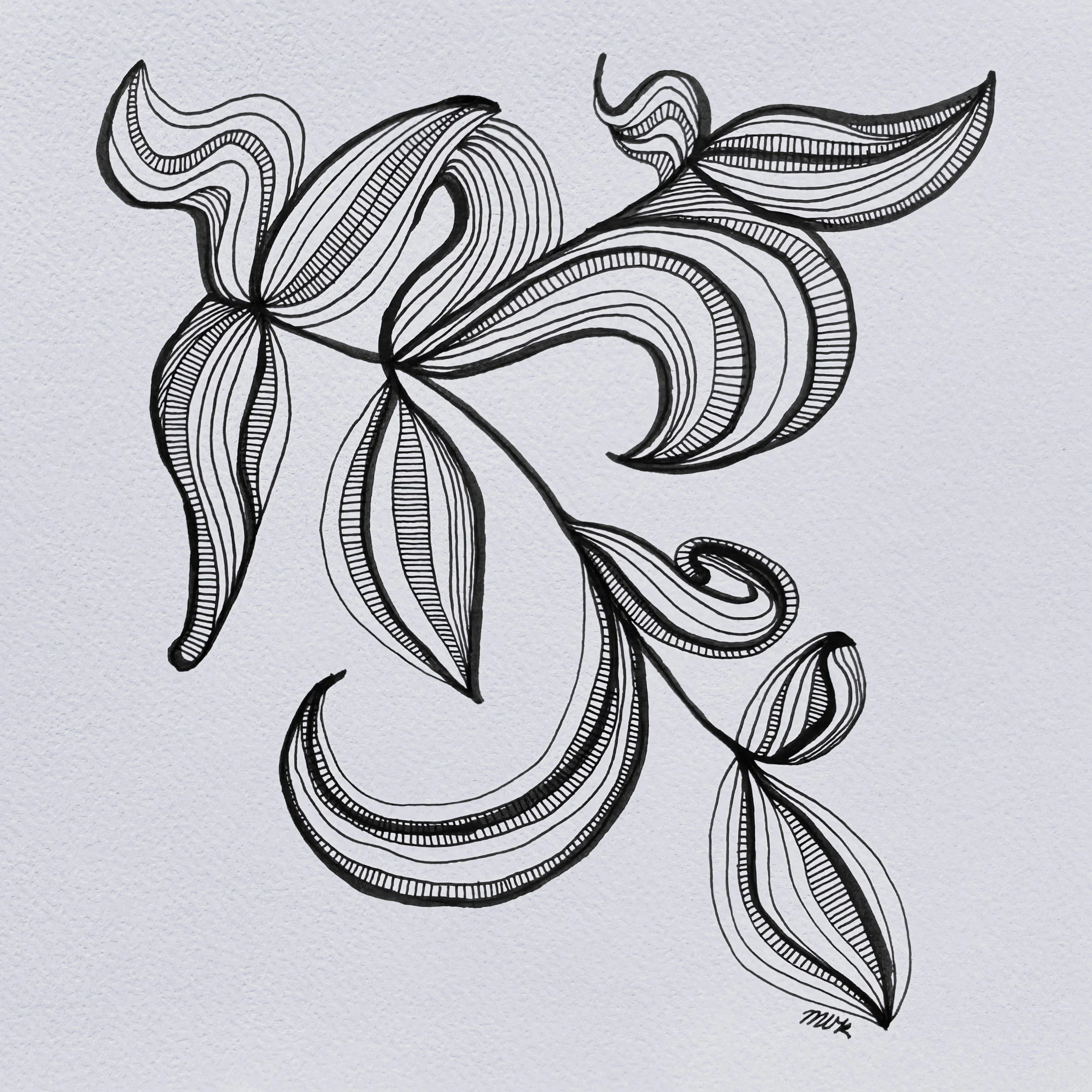 Line Study No. 23 — 2025 — Ink on paper