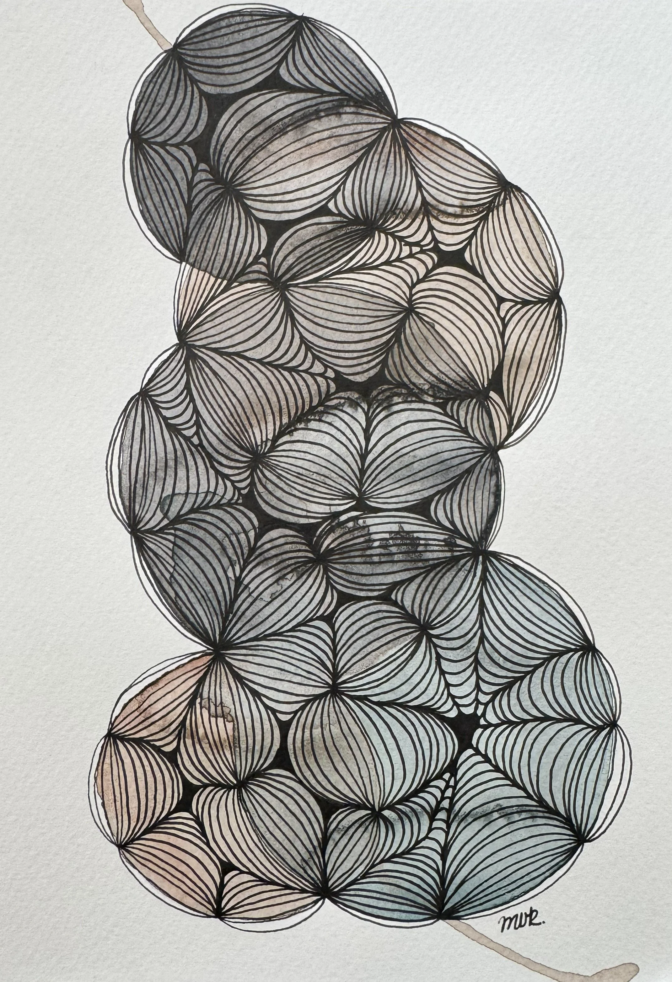 Wash Study No. 15 — 2026 — Ink & watercolour on paper