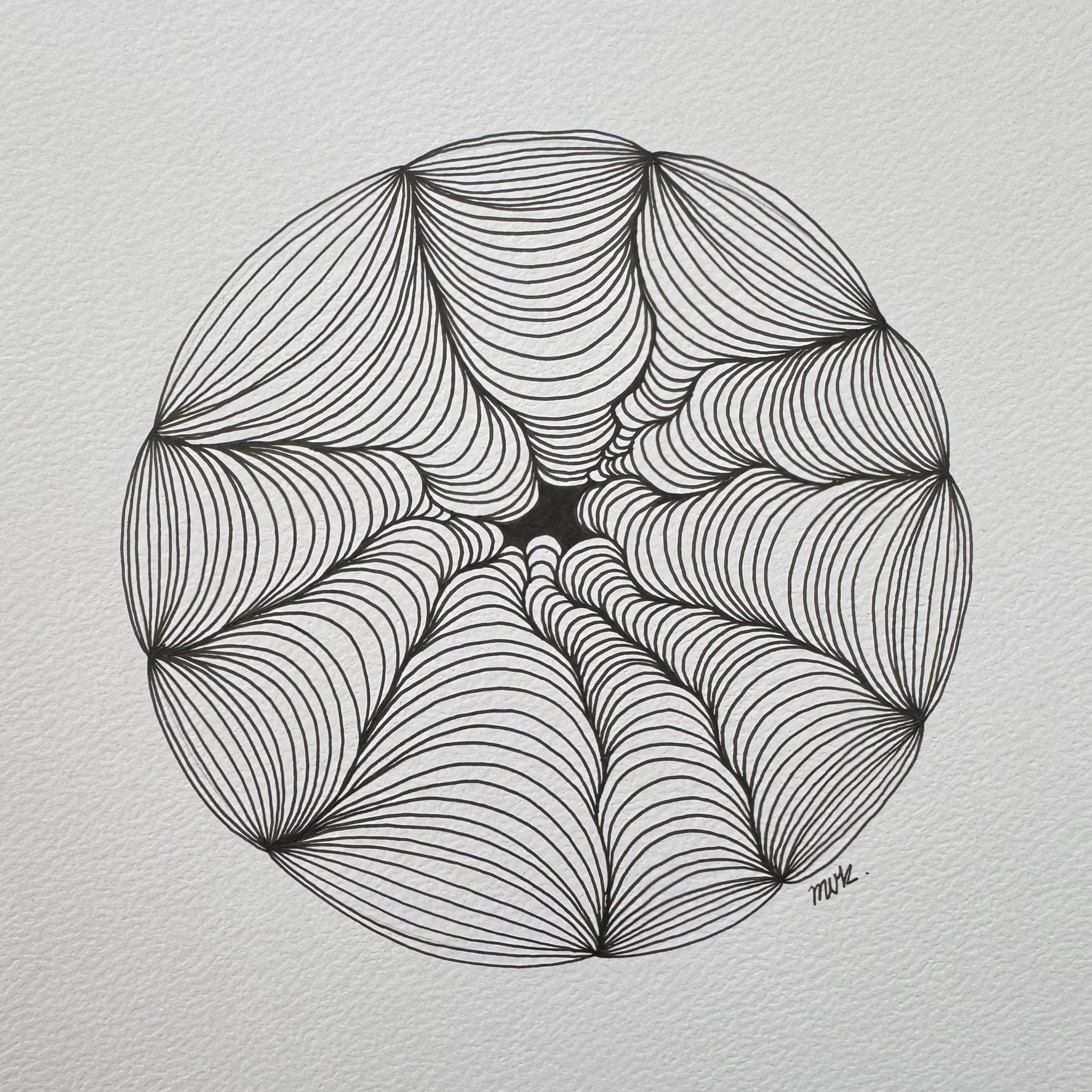 Line Study No. 28 — 2026 — Ink on paper