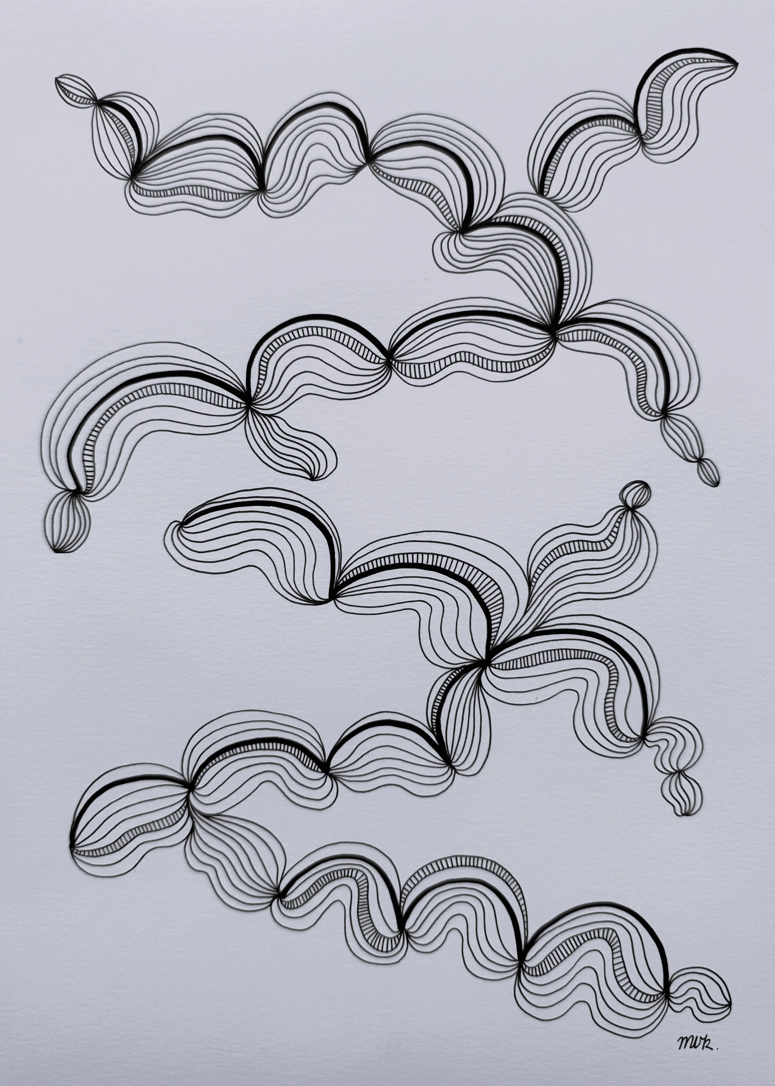 Line Study No. 25 — 2026 — Ink on paper