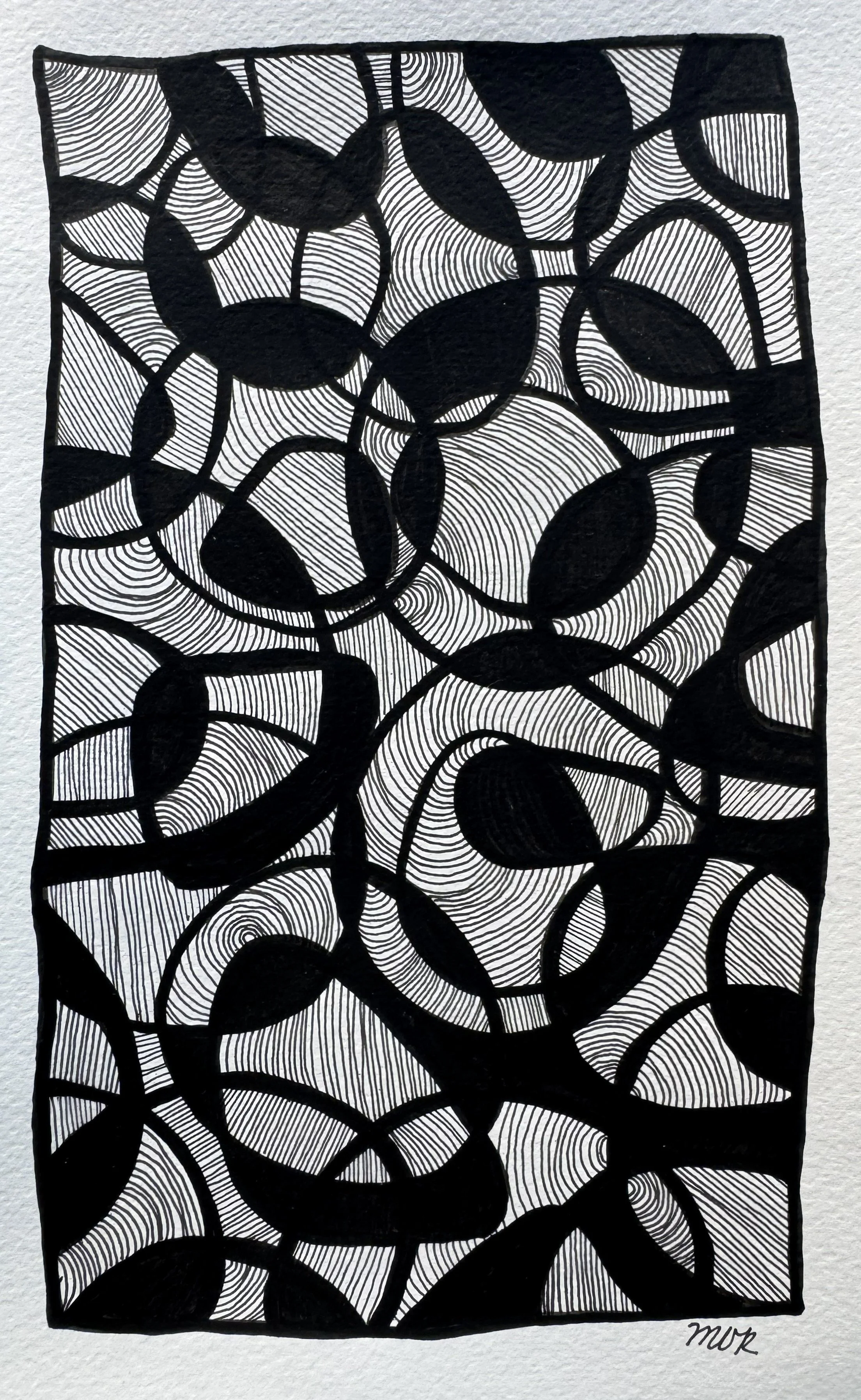Line Study No. 17 — 2025 — Ink on paper