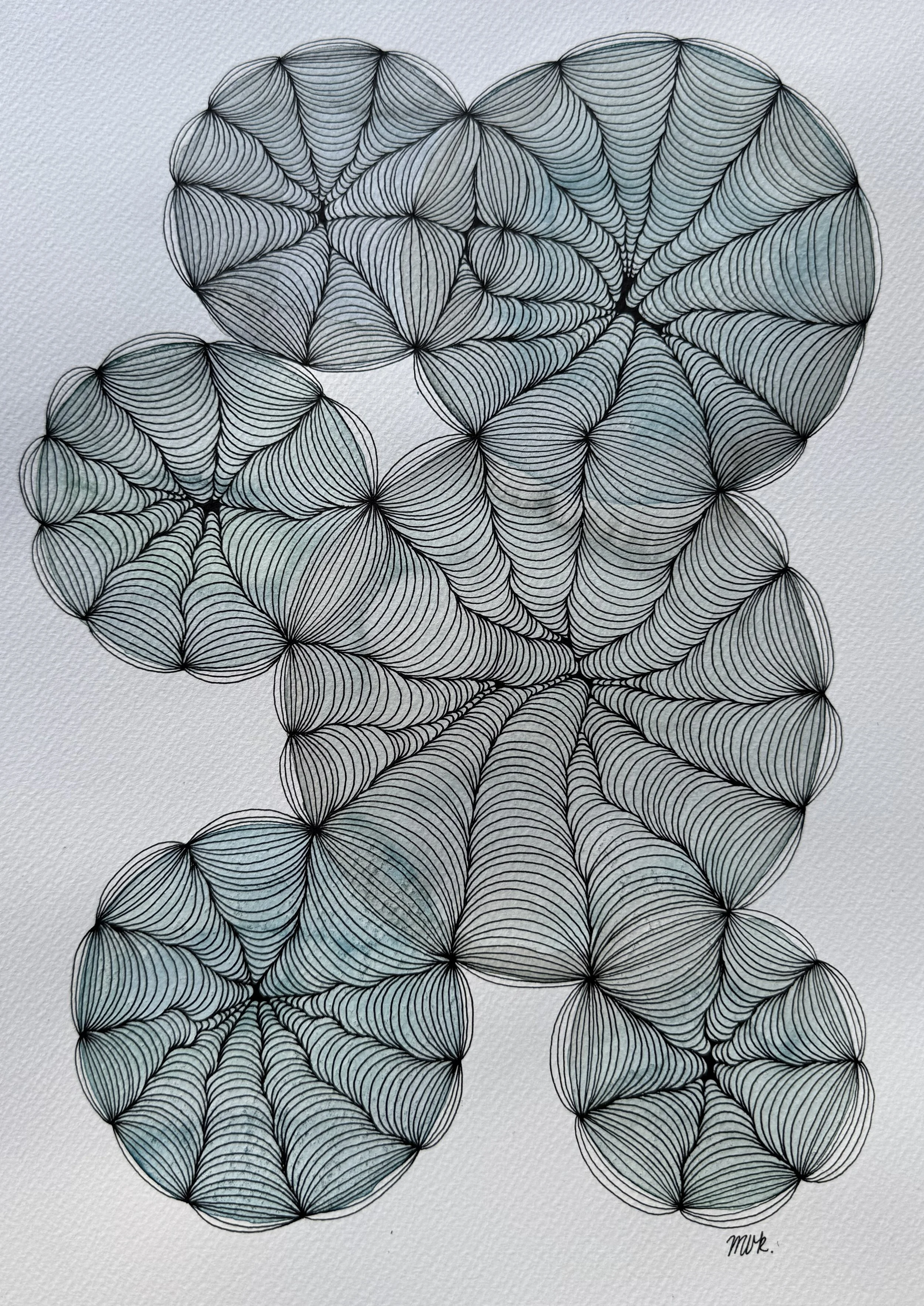 Wash Study No. 12 — 2026 — Ink & watercolour on paper