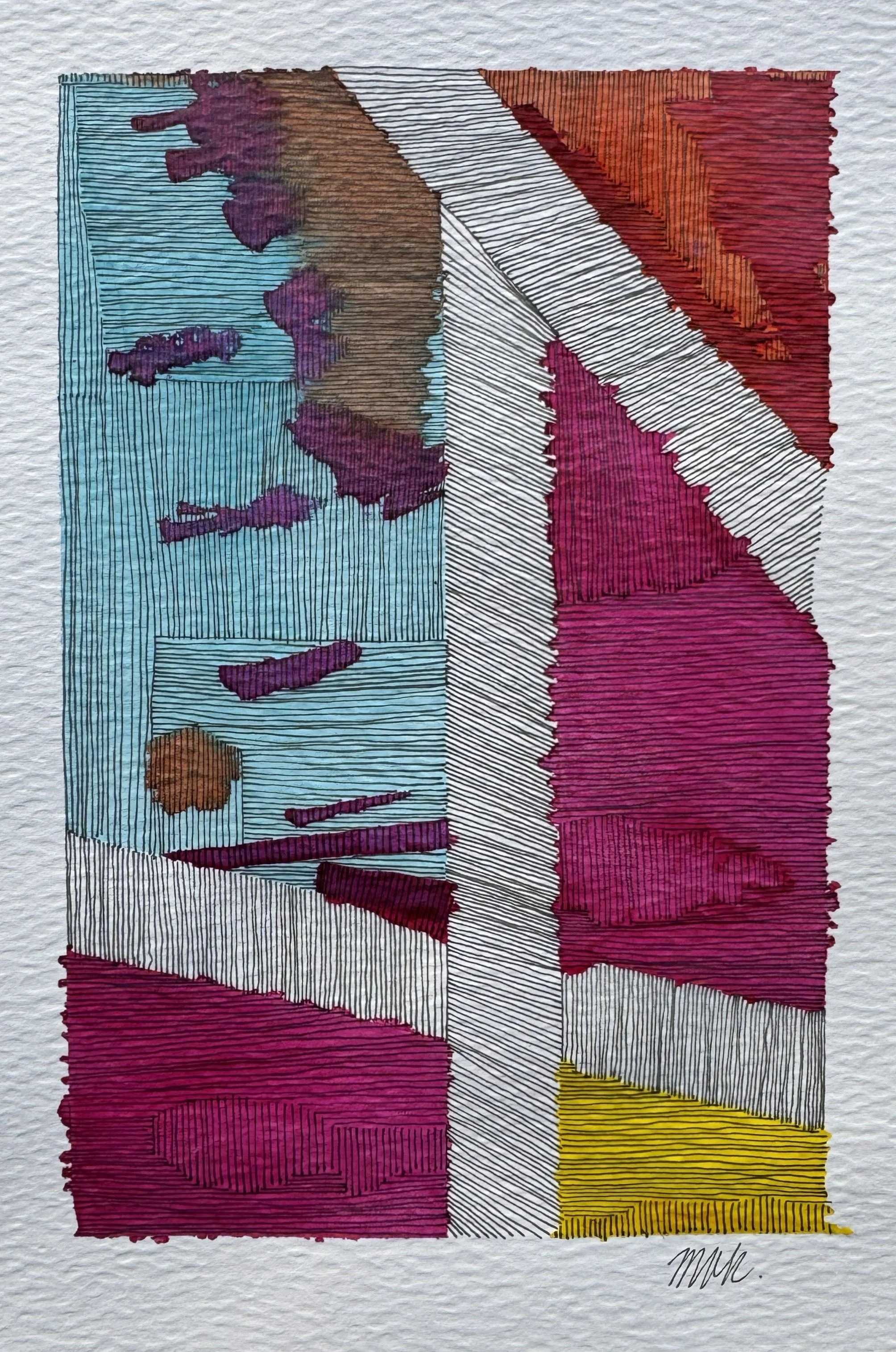 Wash Study No. 01 — 2024 — Ink & watercolour on paper