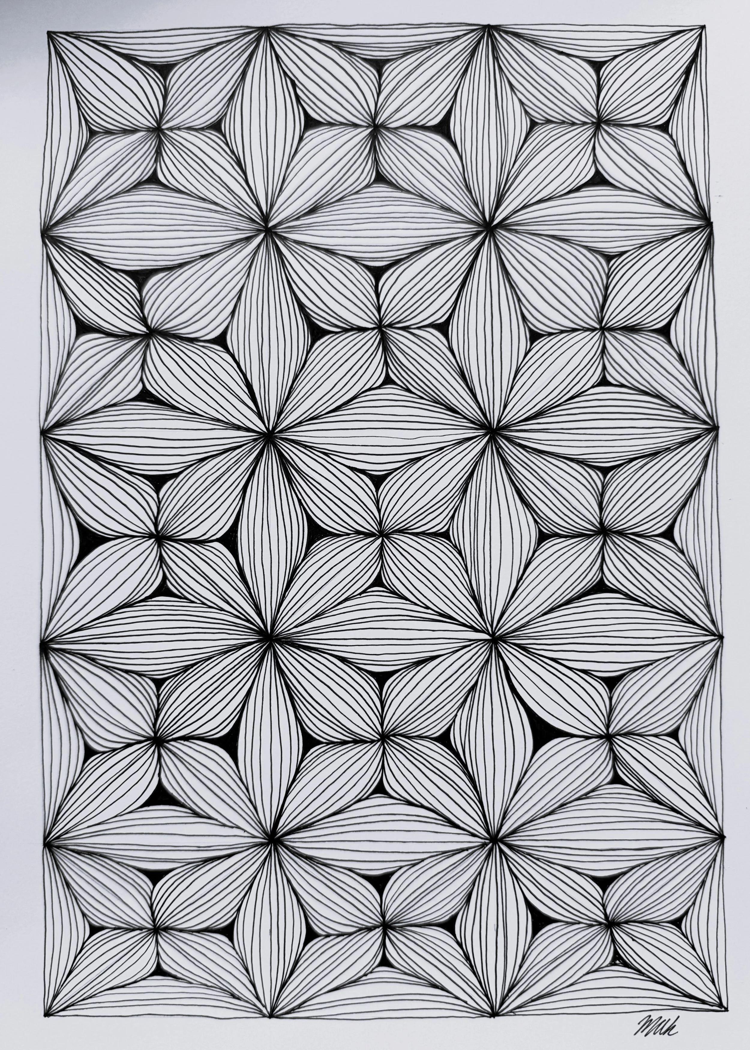 Line Study No. 12 — 2025 — Ink on paper