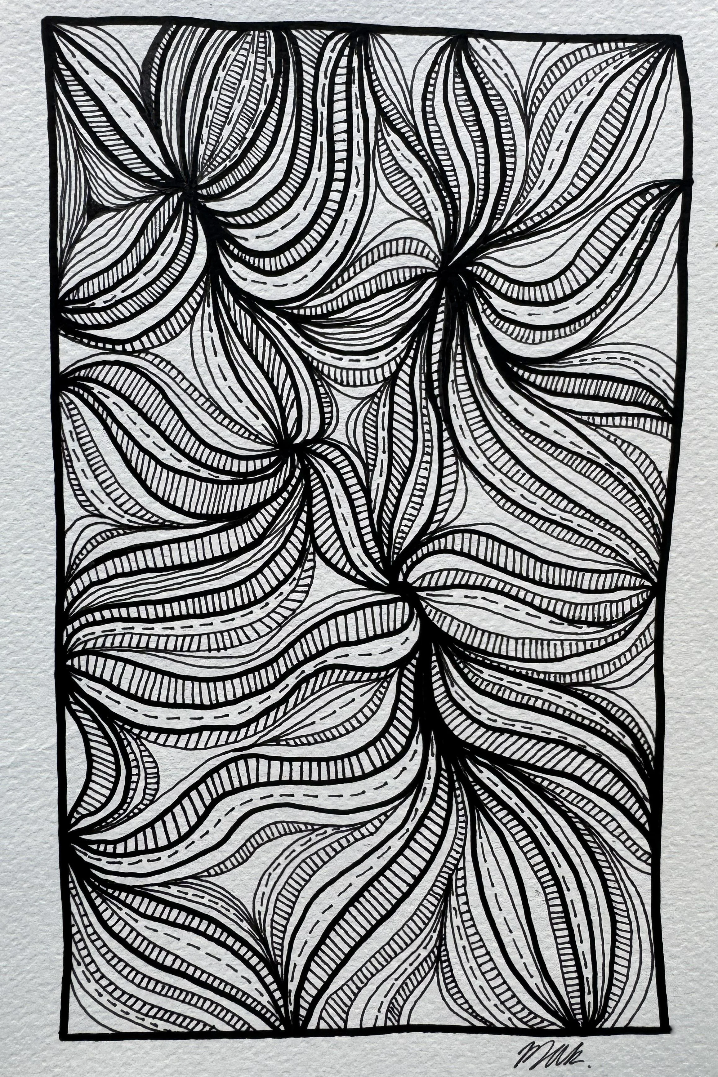 Line Study No. 16 — 2025 — Ink on paper