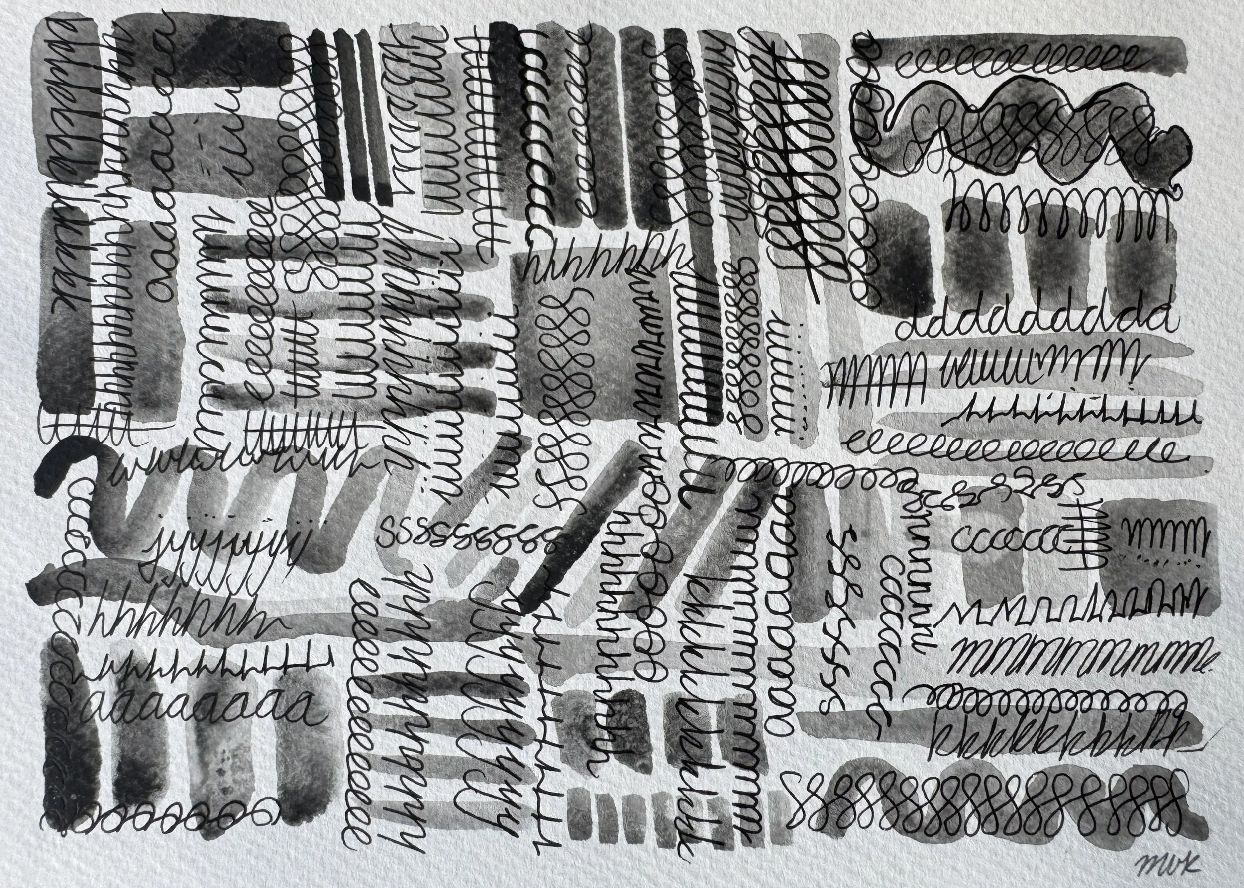 Wash Study No. 04 — 2025 — Ink & watercolour on paper