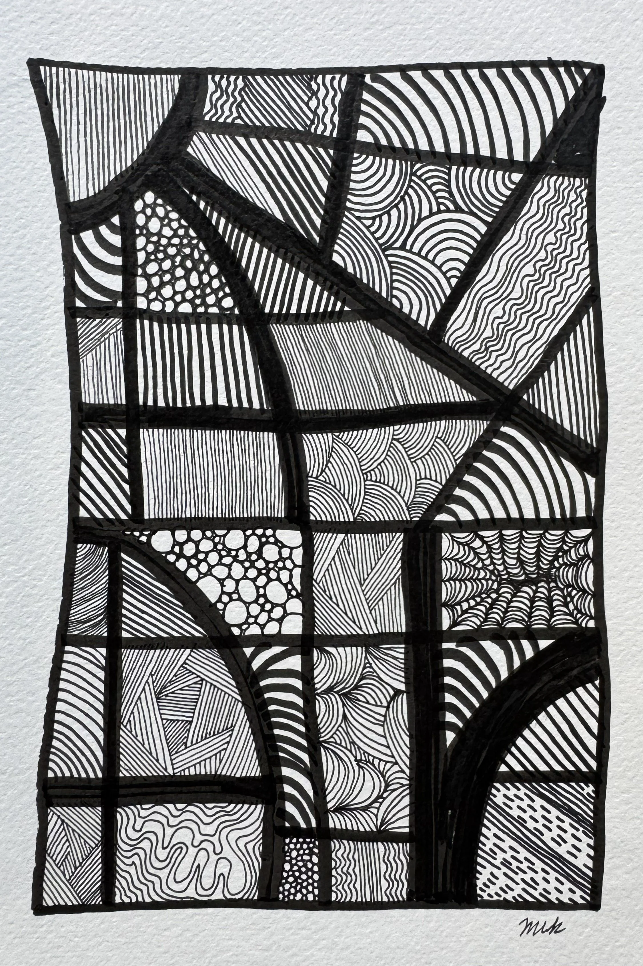 Line Study No. 05 — 2024 — Ink on paper