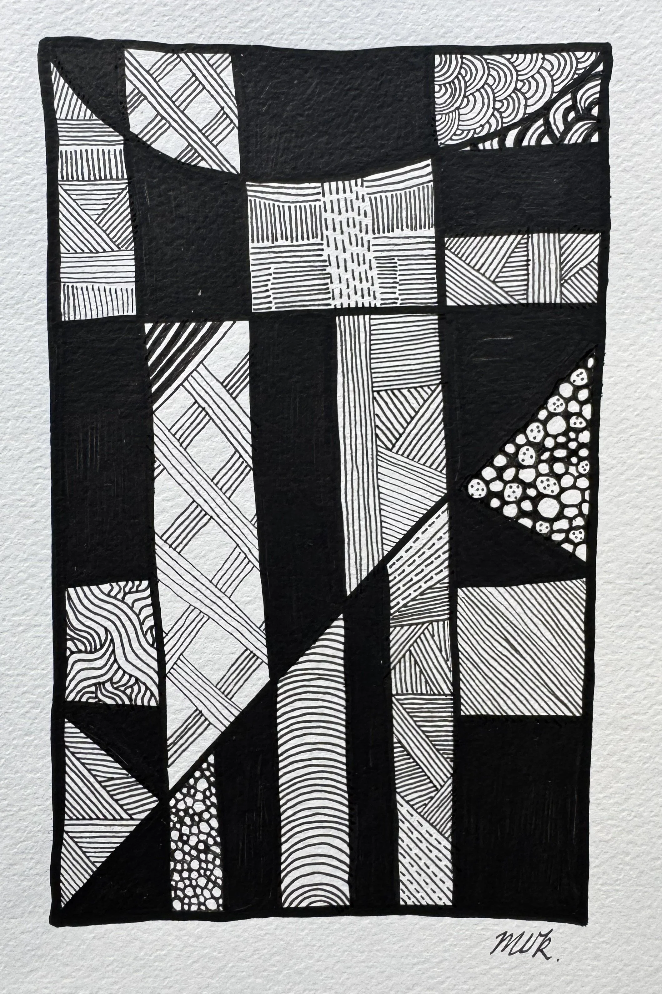 Line Study No. 07 — 2024 — Ink on paper