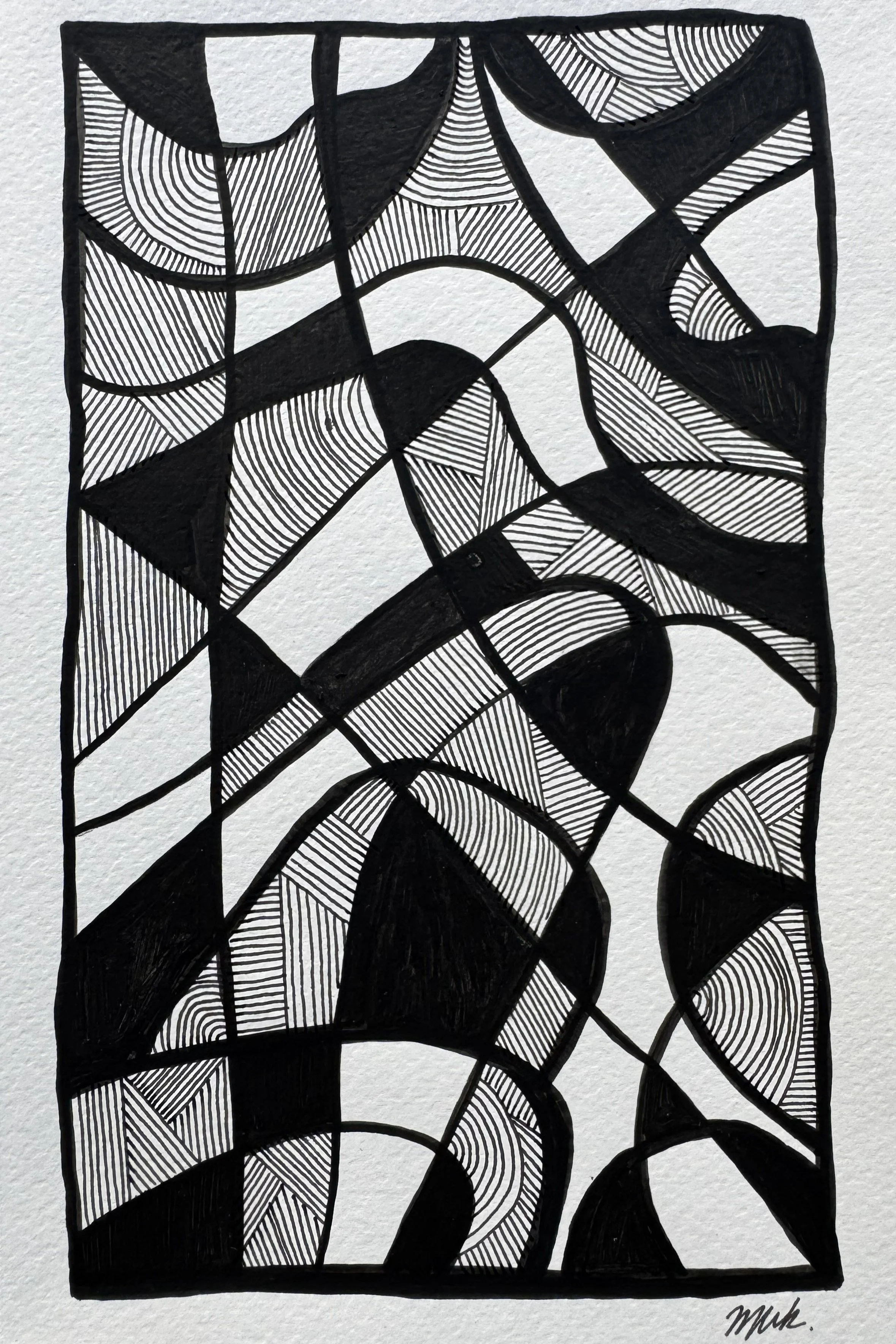 Line Study No. 02 — 2024 — Ink on paper