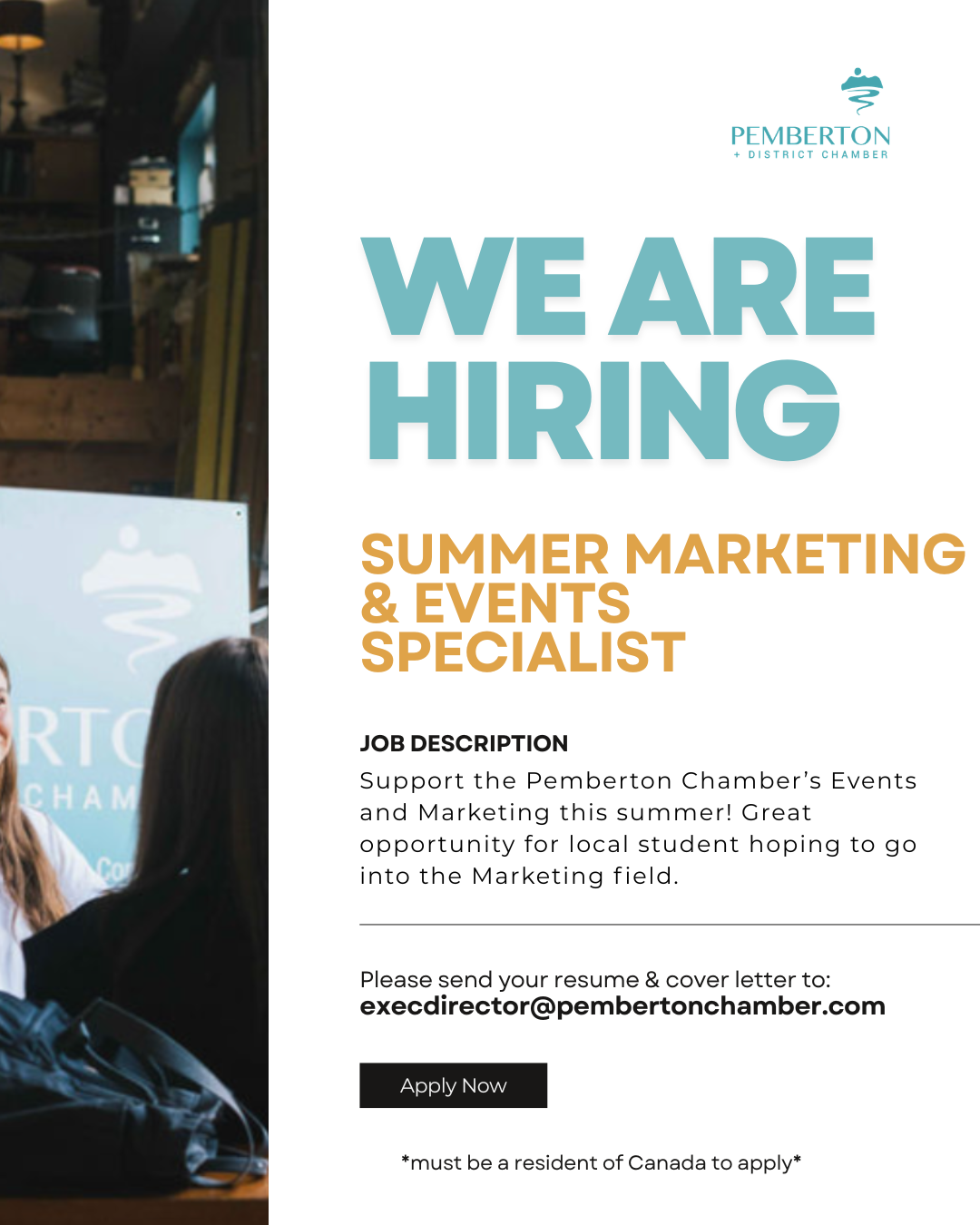 Summer Marketing &amp; Event Specialist