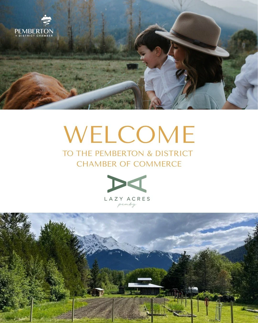 Welcome to the Pemberton Chamber, Lazy Acres! 

Lazy Acres Farm is a small family-run farm in Pemberton focused on producing high-quality local food and sharing it with their community. They sell farm-fresh eggs, seasonal produce, handcrafted product