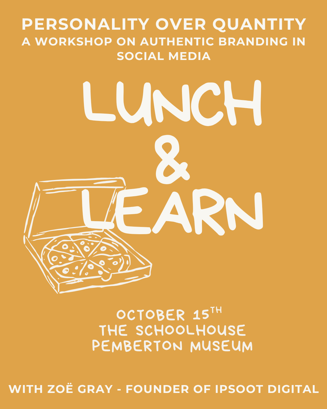 Lunch &amp; Learn - Personality over Quantity: A Workshop on Authentic Branding in Social Media