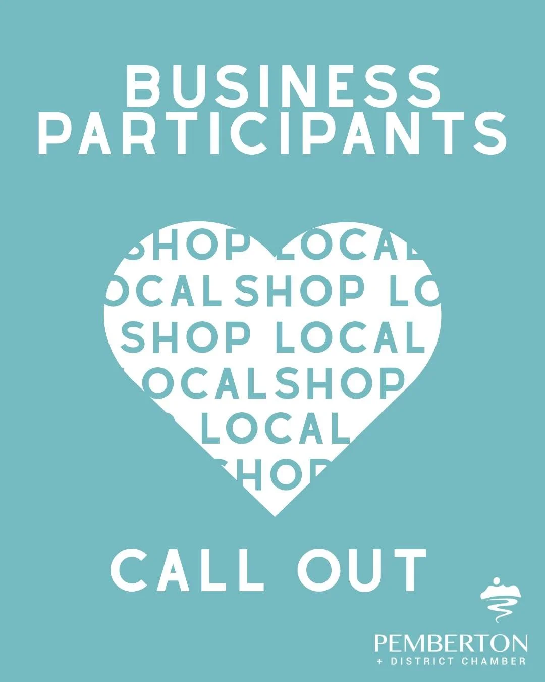 Shop Local Call Out!

The Chamber is looking for participants for this year's Shop Local campaign! 

If your business wishes to participate, please email us expressing interest, and we will add you to the participants list!

Keep an open eye for upco