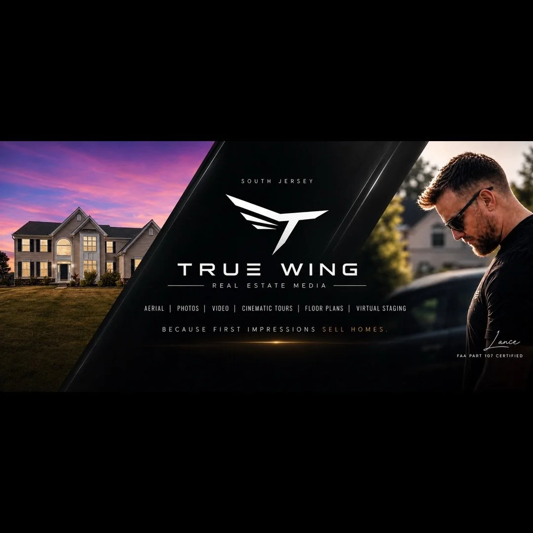 Your listing deserves more than a few quick photos.

True Wing Real Estate Media helps South Jersey agents make a stronger first impression with professional:

Aerial &bull; Photography &bull; Video &bull; Cinematic Tours &bull; Floor Plans &bull; Vi