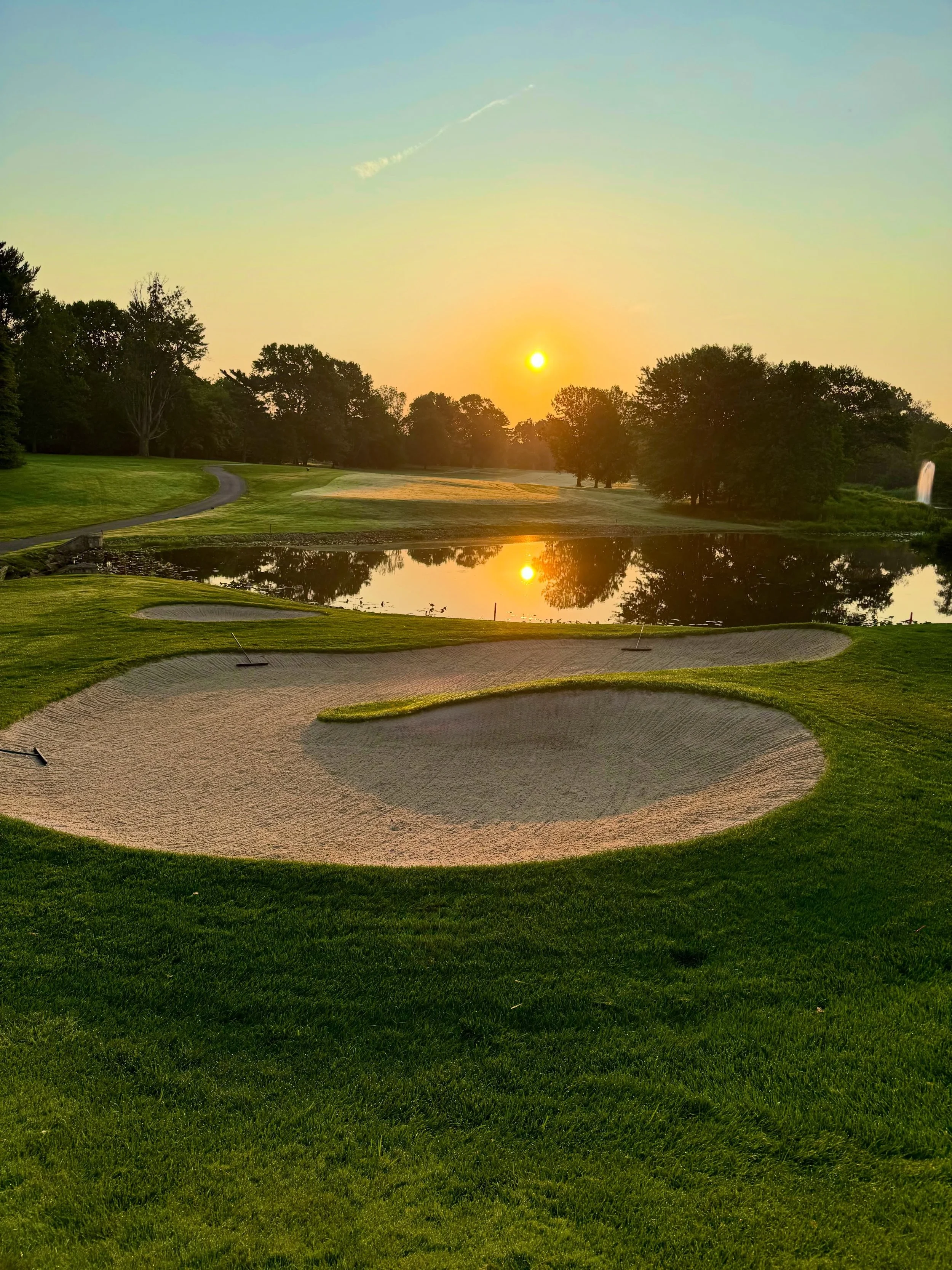 Weekend Morning office view. #golf #legacyclub #sunrise