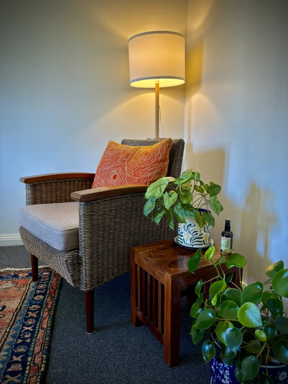 Warm and welcoming counselling space at The Place Within, West End Brisbane