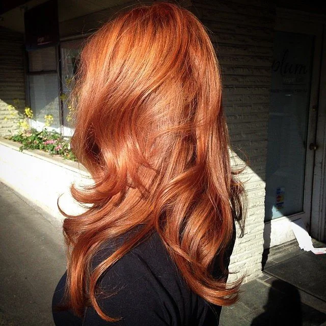 Single Process All Over Hair Color and High-Gloss Finish