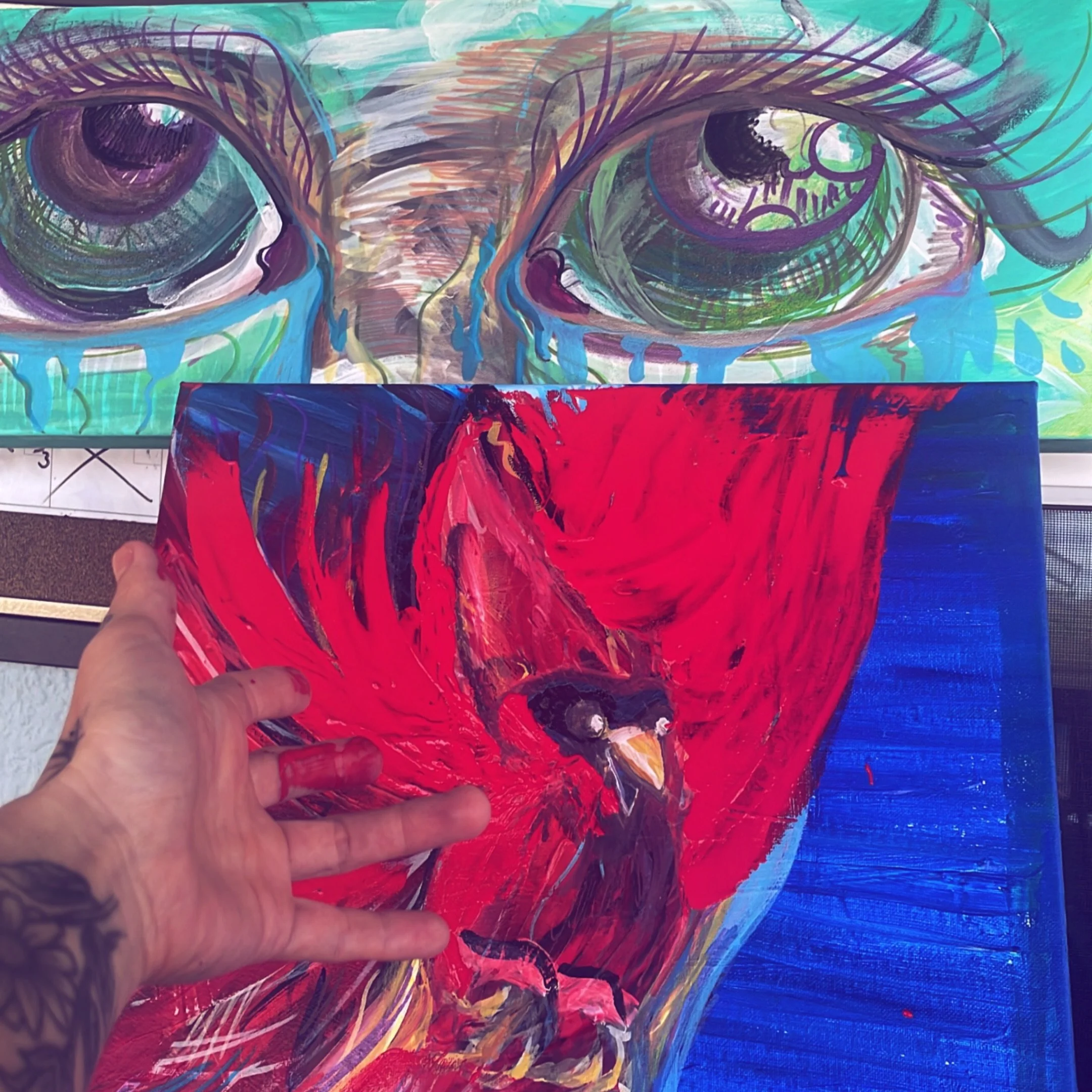 Always working (in progress) 🥀🔥🧿 #artist #florida #illustration #painteveryday #fineart