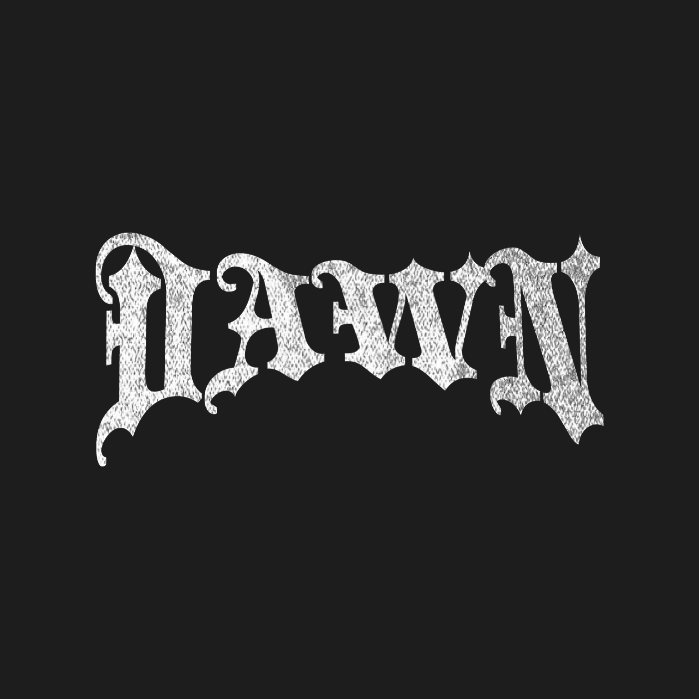 A custom Bar Mitzvah logo in a stylized, metallic, gothic, Y2K font on a black background.