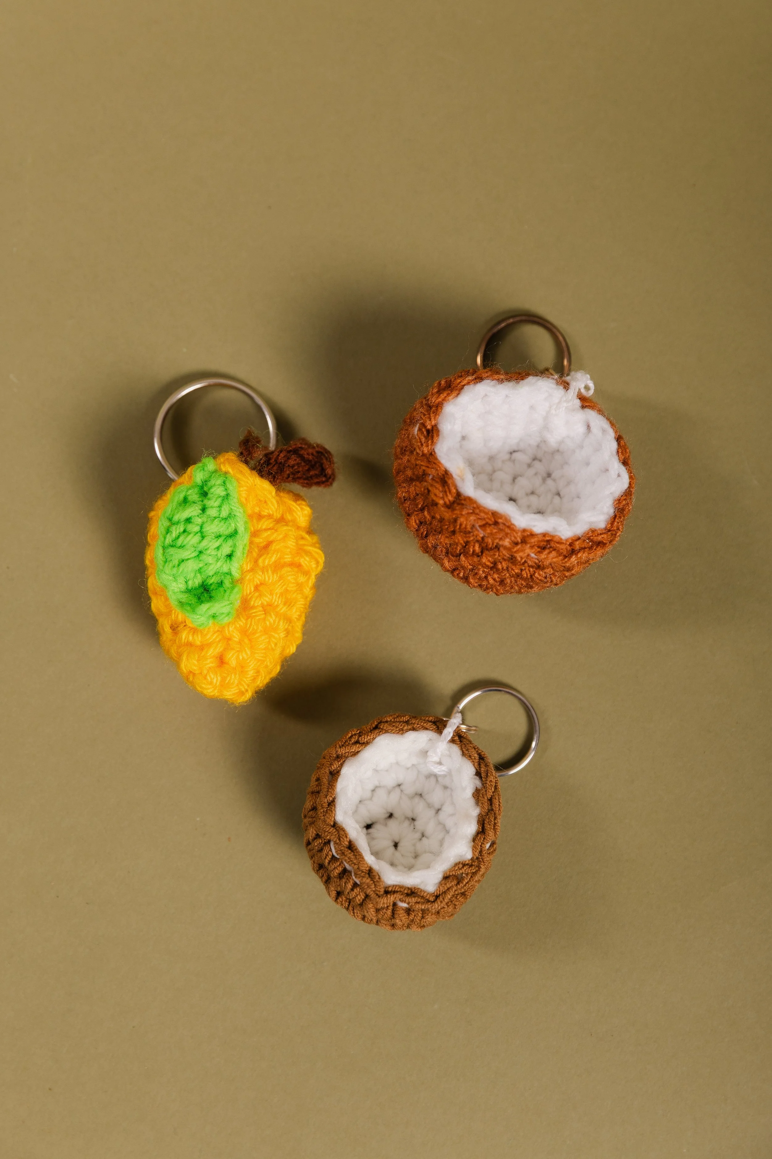 Crochet Fruit Keychain