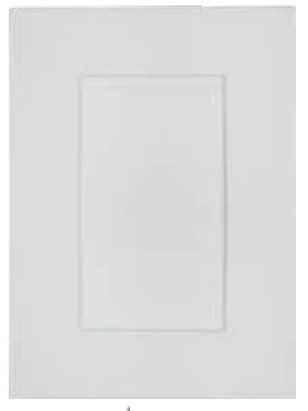 Simple white door with a rectangular panel in the center.