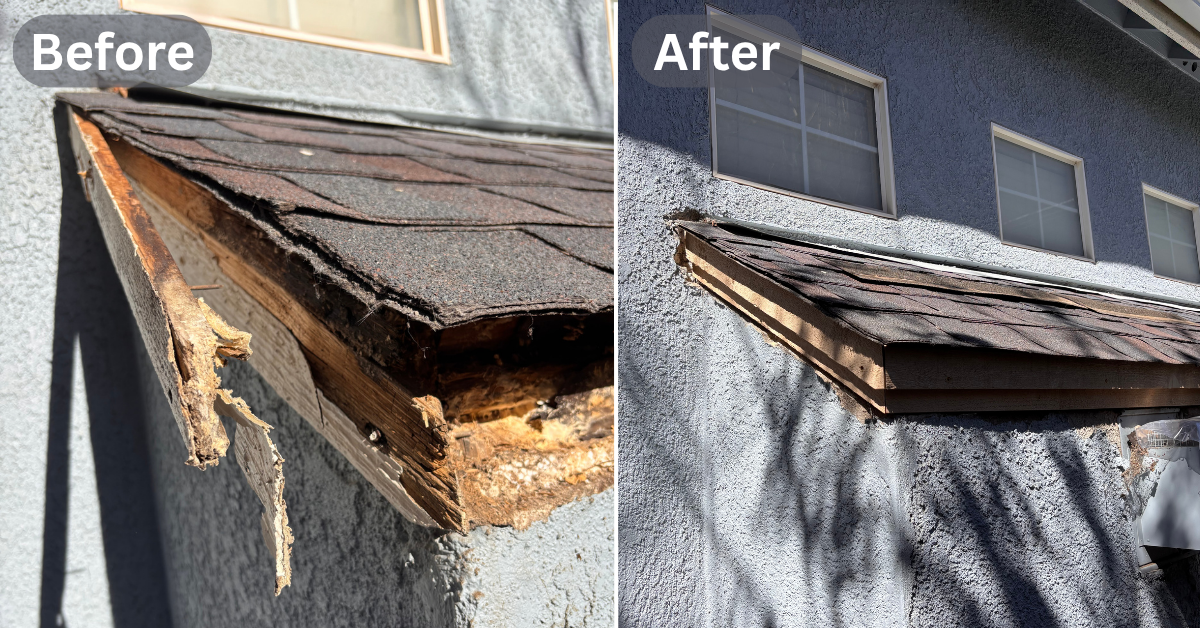 Fixed rotting trim.