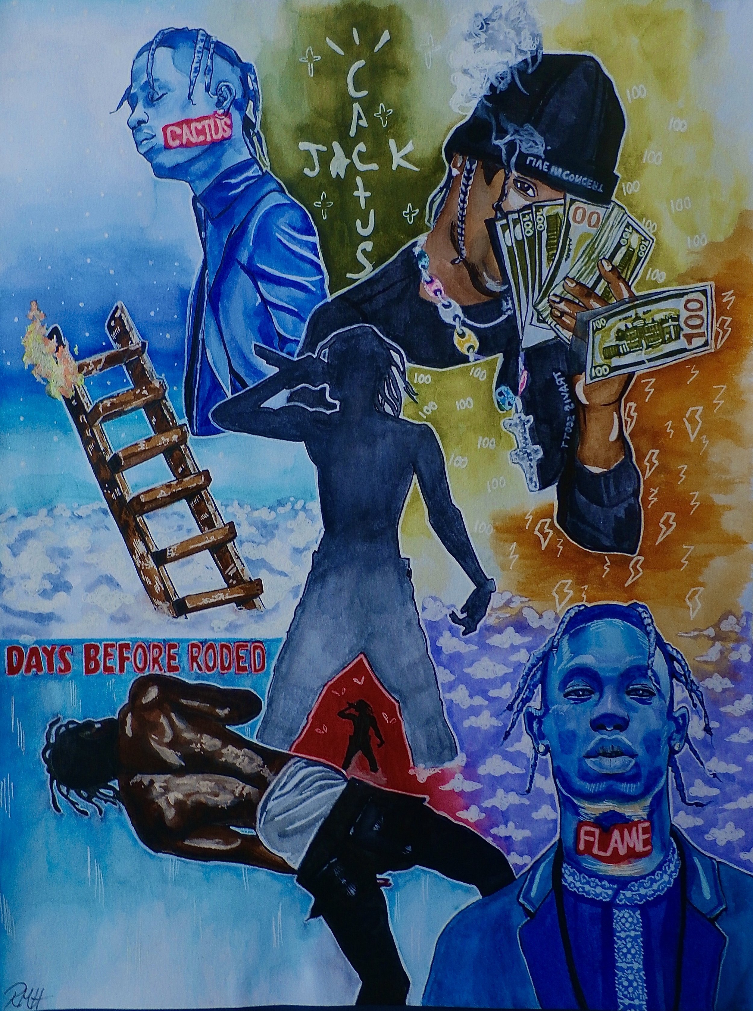 Gift: Cactus Jack (2019)
Watercolor & Pens