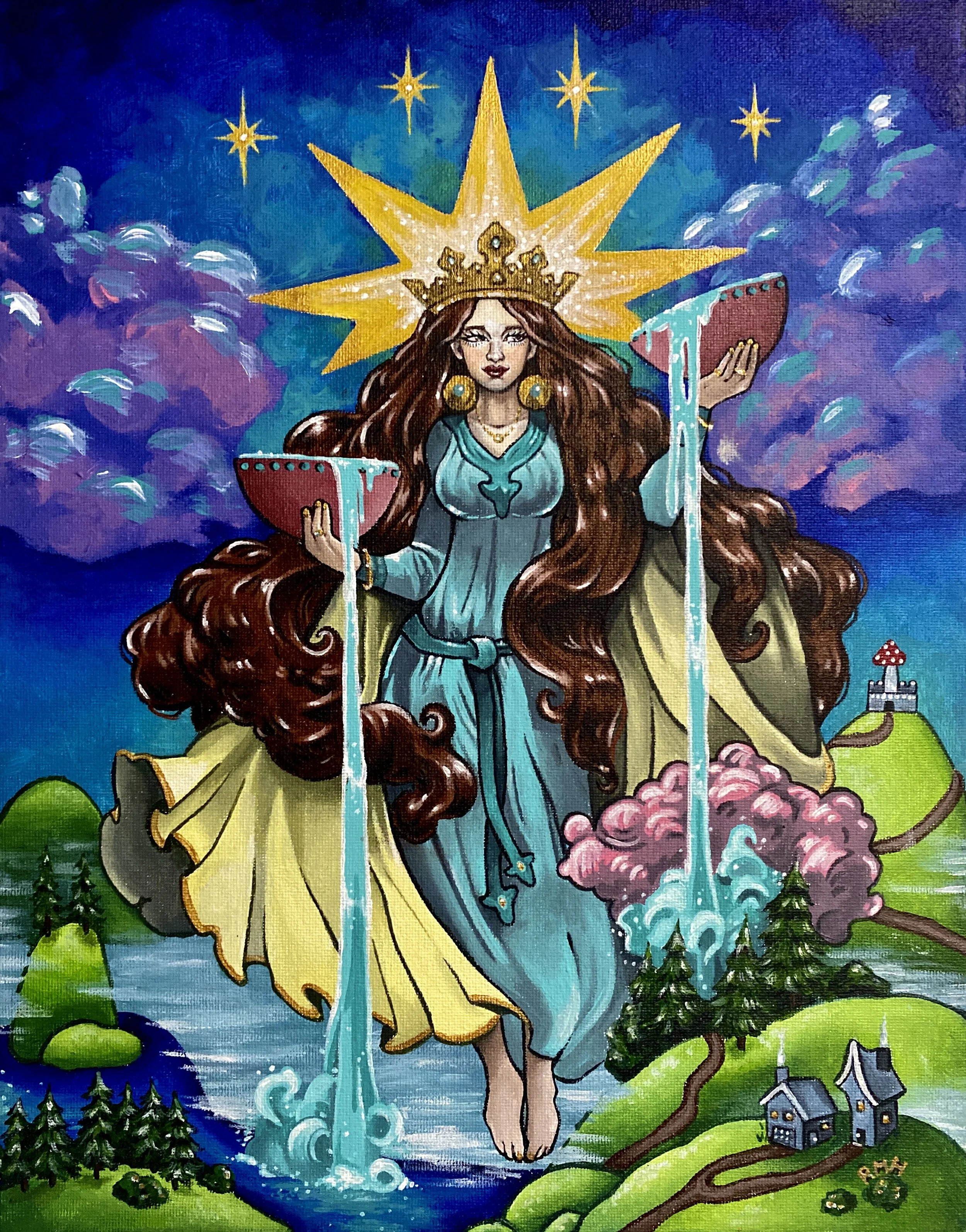 Commission: Mother Nature (2023)
Acrylic