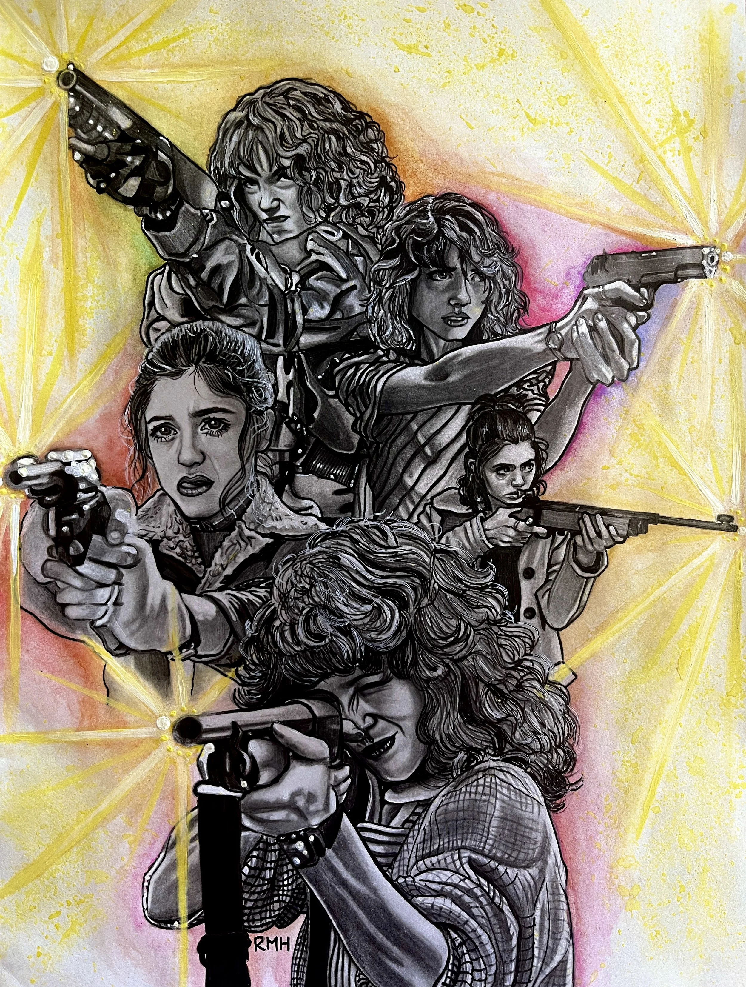 Nancy "Walk Em Down" Wheeler (2025)
Watercolor, Graphite Pencil & Pens
11x14 in