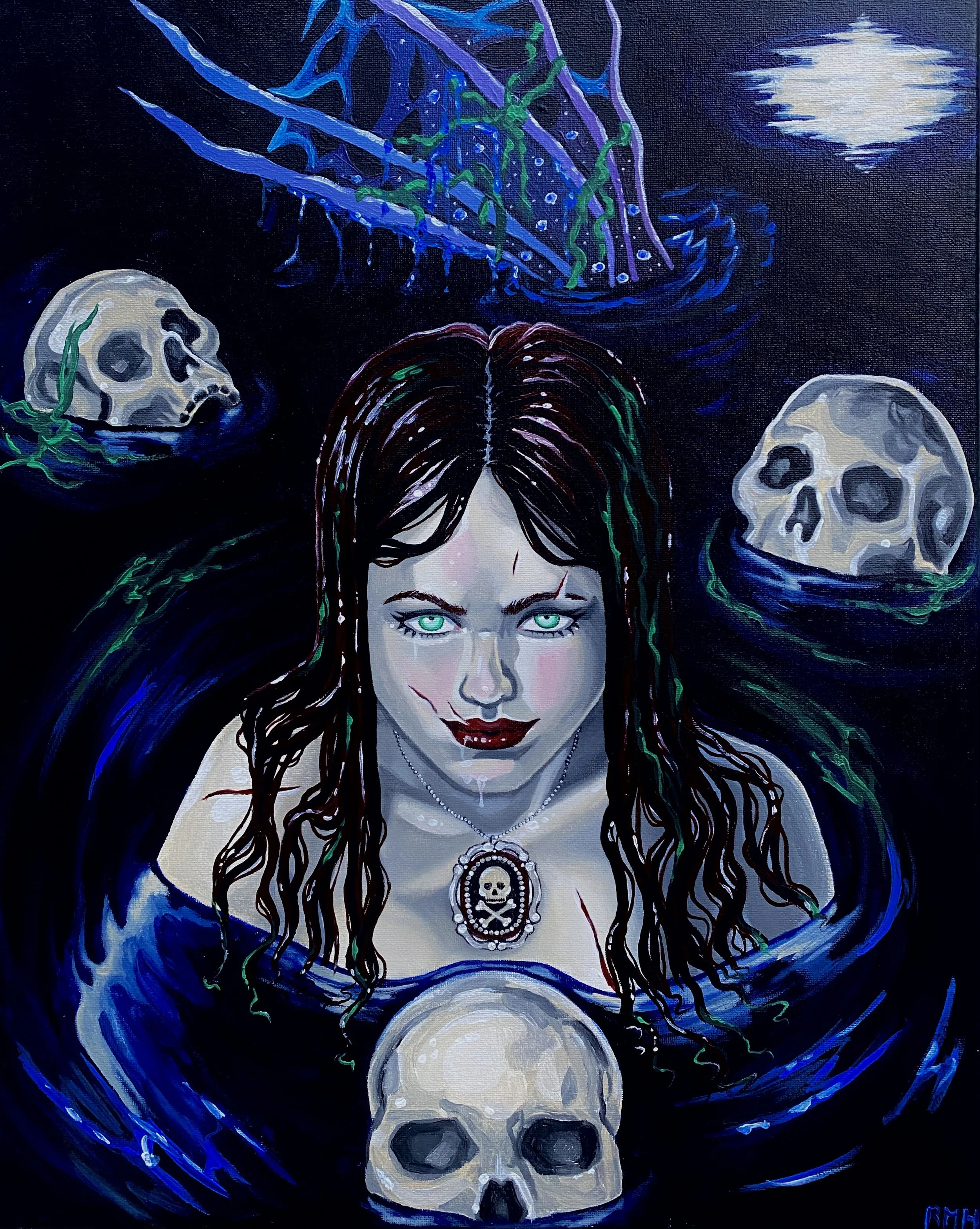 HUNTERS MOON: THE CEASG (2022) 
Acrylic 16x20 in