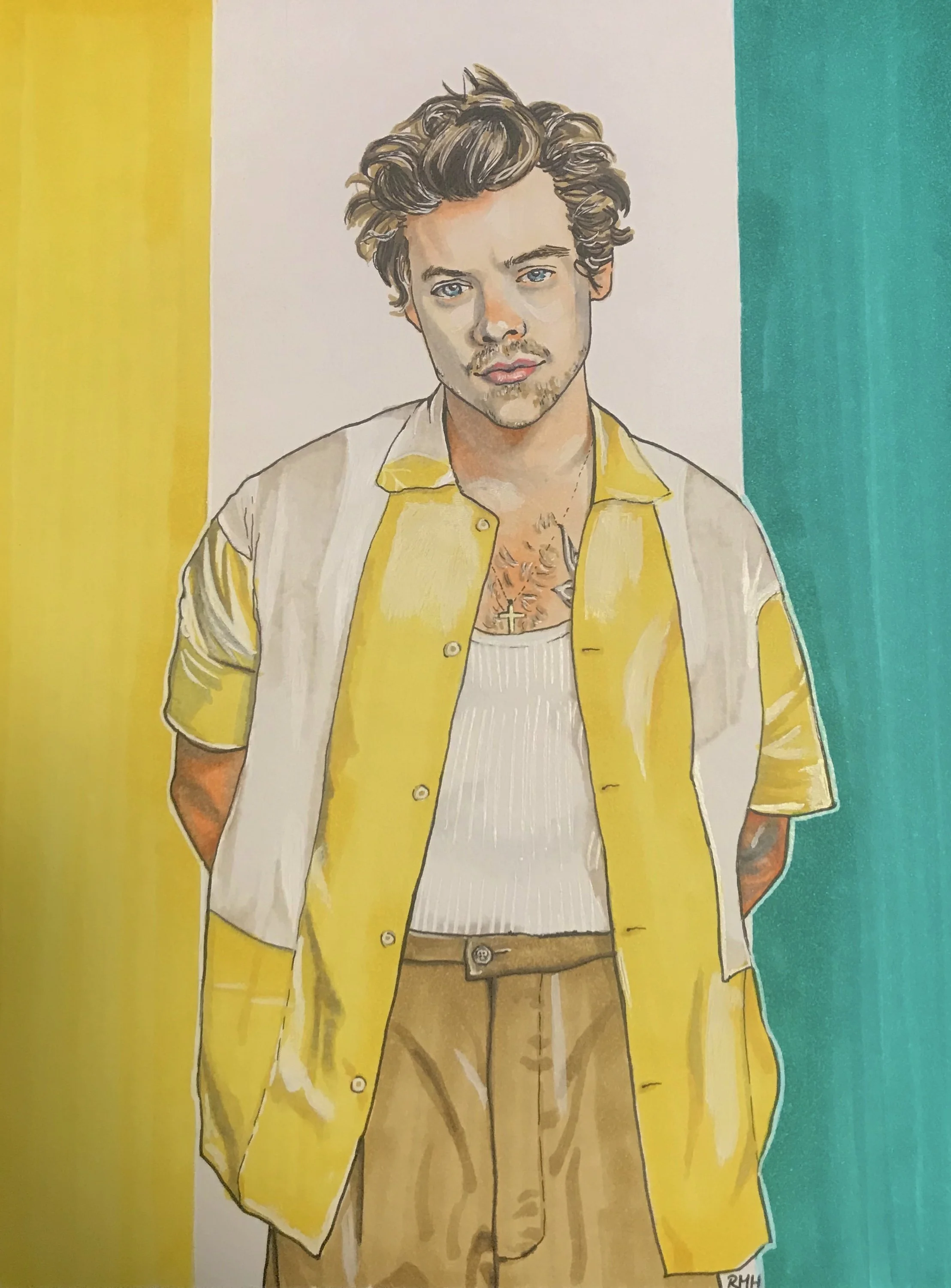 Commission: Harry Styles (2020)
Markers & Pens