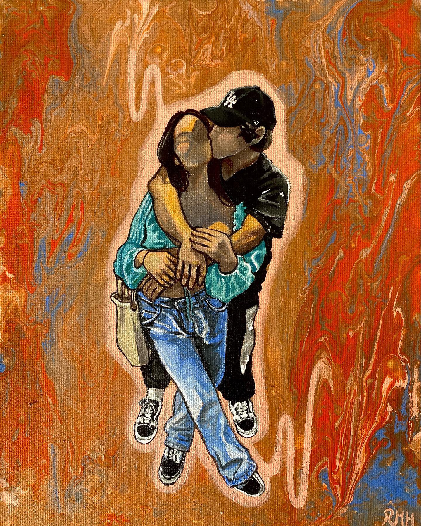 Gift: Lovers (2022)
Fluid Paint & Acrylic