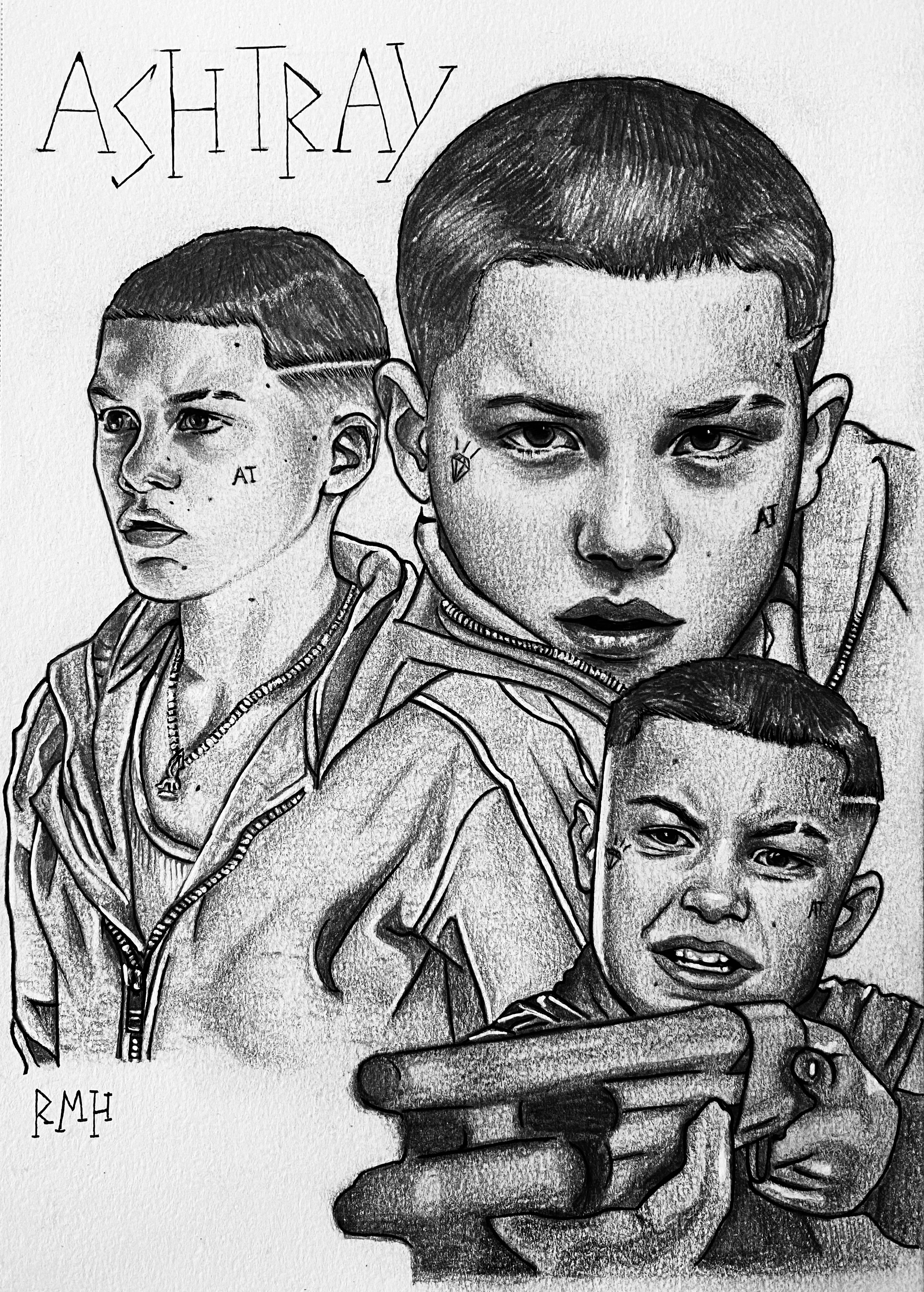 ASHTRAY (2022)
Graphite Pencil & Pens
5.5x8.5 in