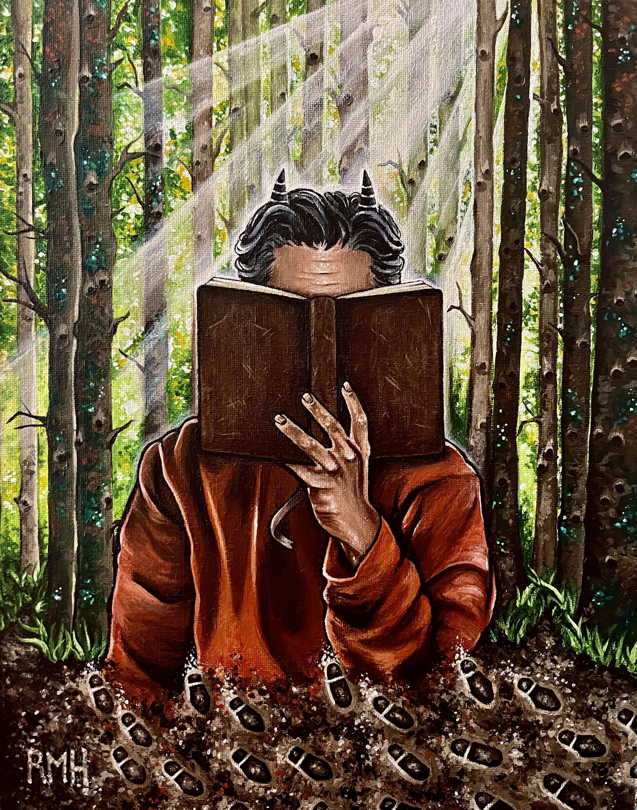 Commission: The Wanderer's Log (2025)
Acrylic