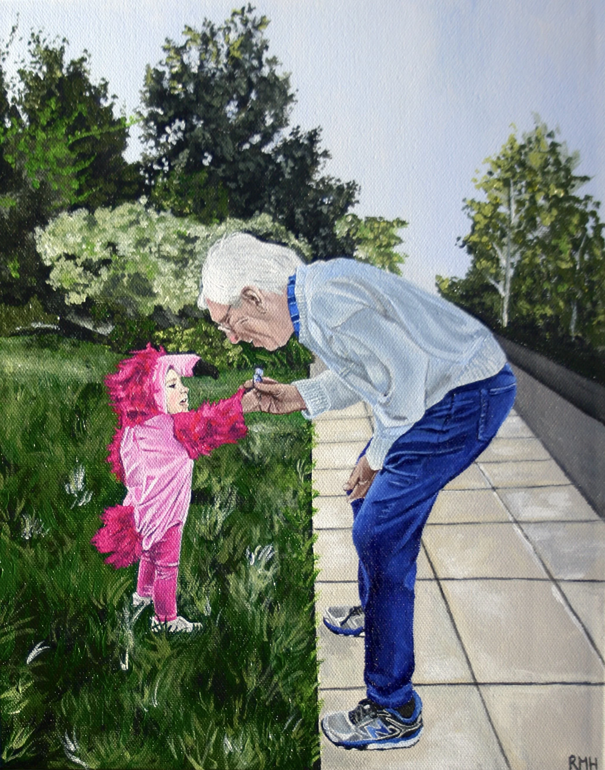 Commission: Grandpa & Granddaughter (2021)
Acrylic