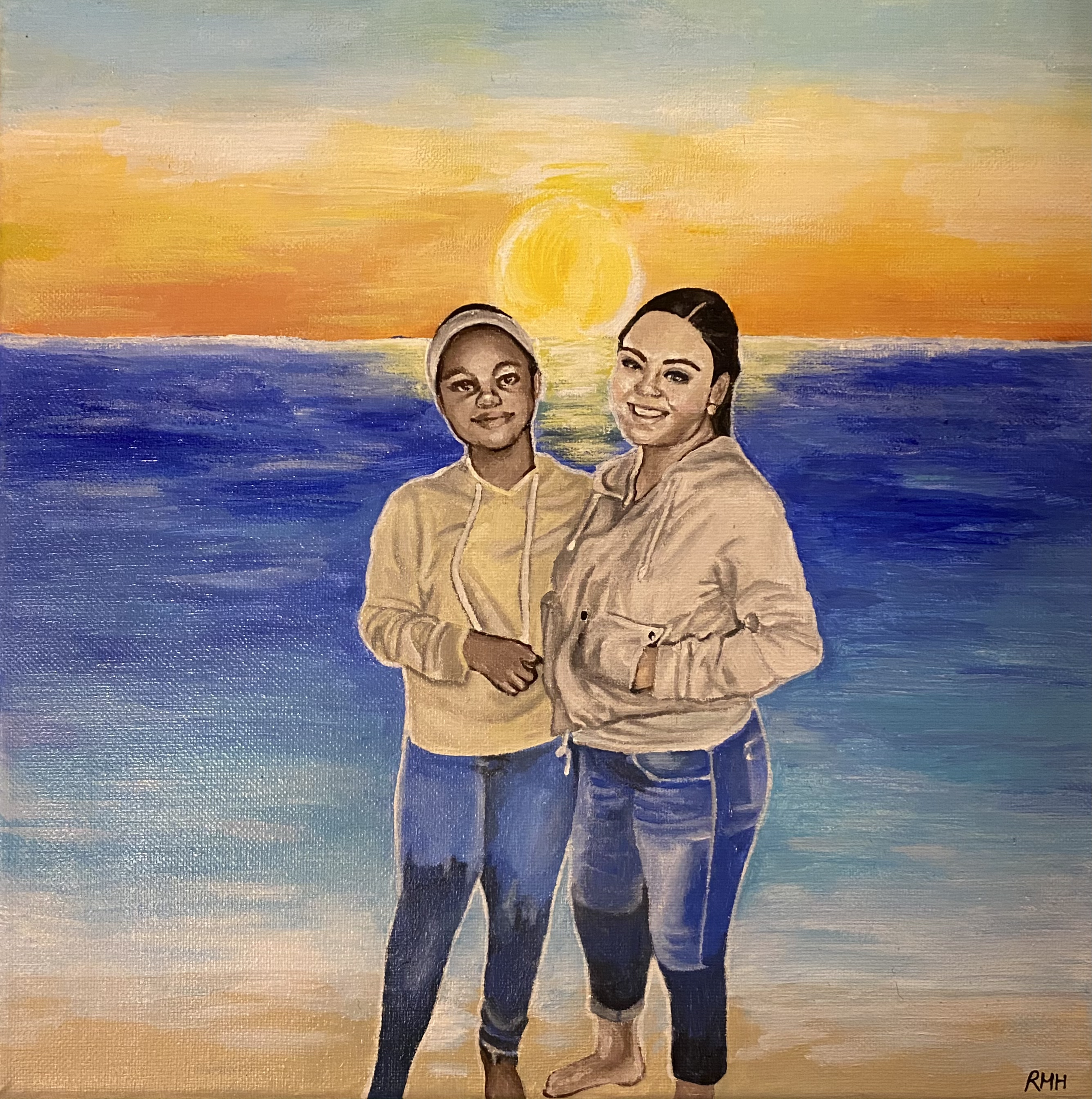 Commission: Mother & Daughter Sunset (2021)
Acrylic