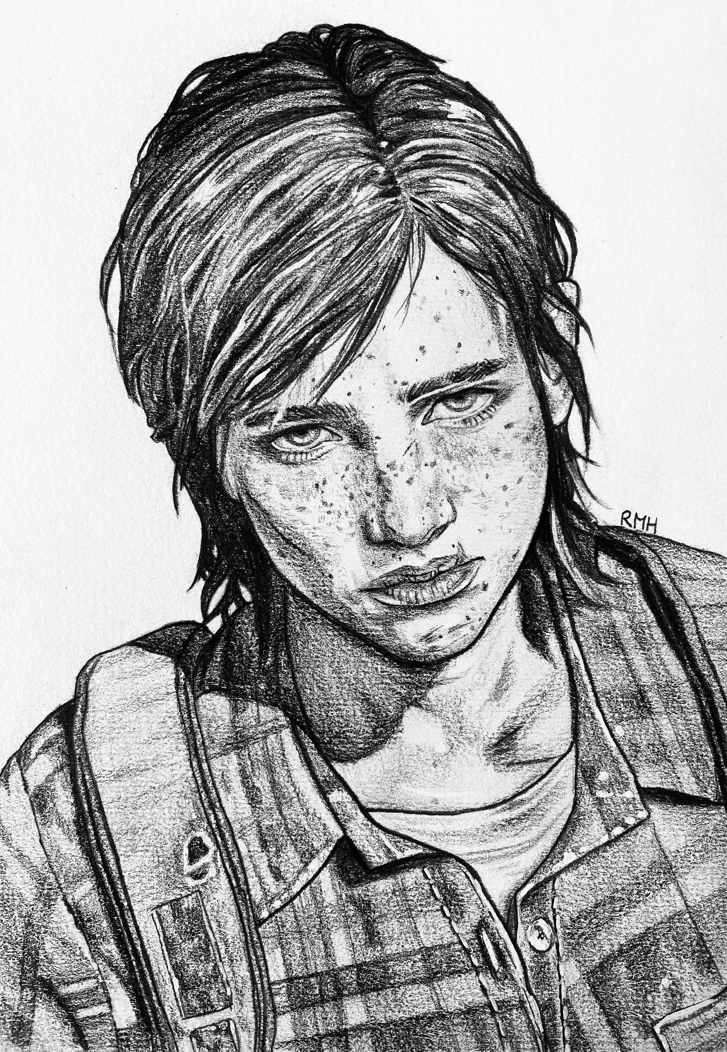 Ellie Williams (2023)
Graphite Pencil & Pens
5.5x8.5 in