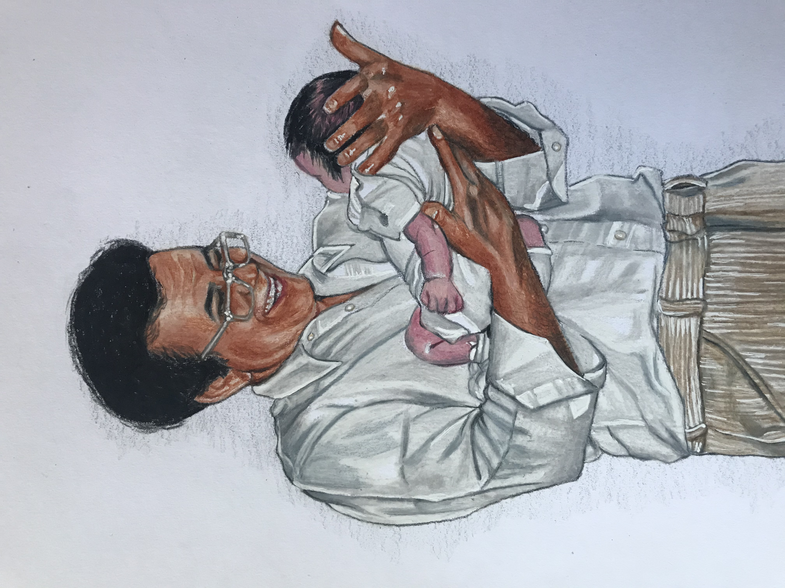 Commission: Fatherly Joy (2020)
Colored Pencil & Pens