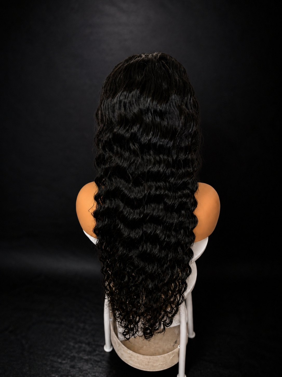 32” Deep Wave 13x6 HD\ Transparent Lace Wig 210% Density Human Hair |
