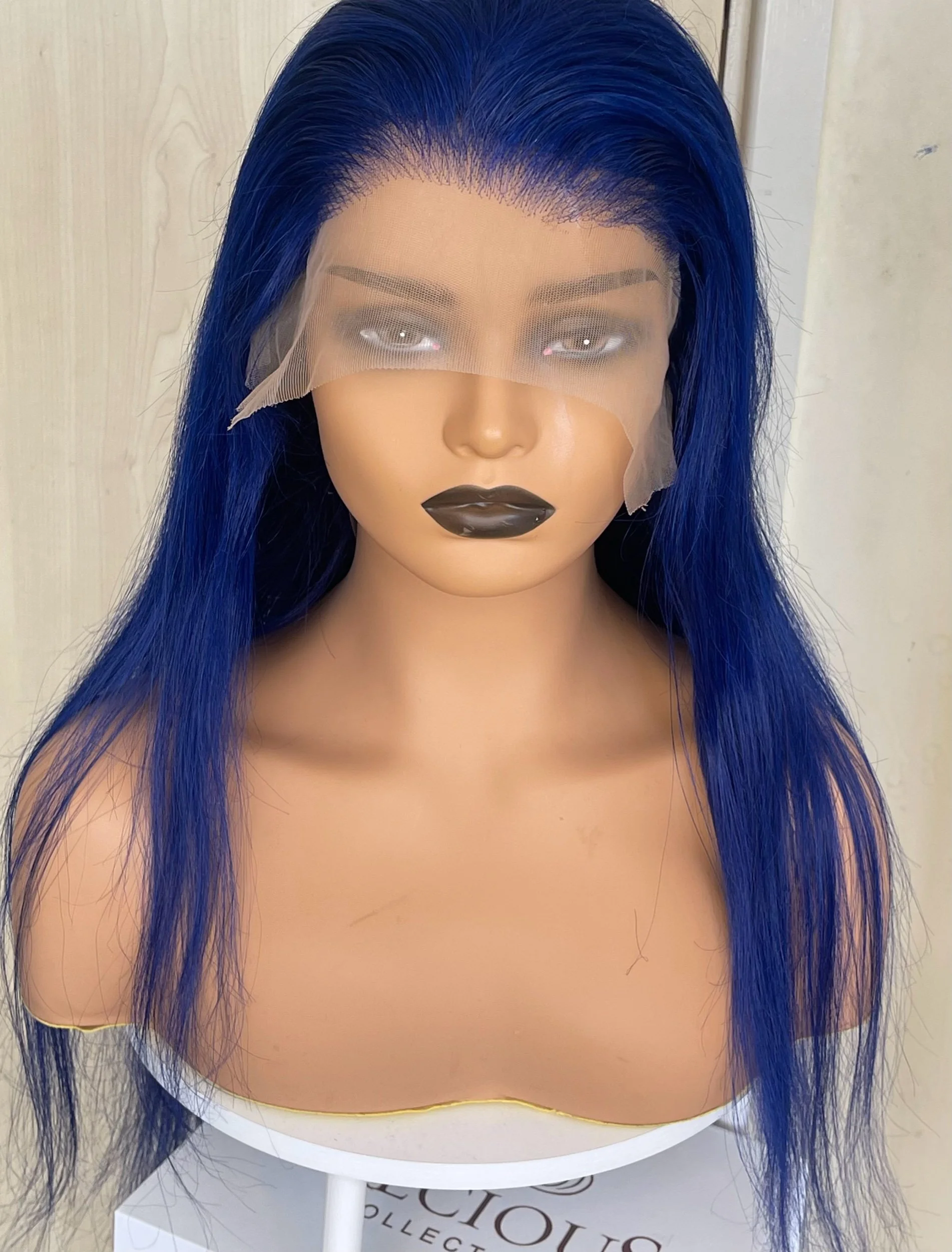 Royal Blue Brazilian Wig - 28 Inch 13x6 Brazilian Wig 220% Density