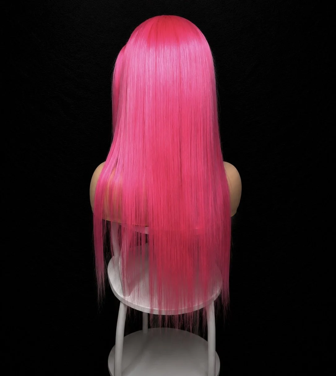 Petal Pink Brazilian Wig - 28 Inches 13x6 Transparent Lace Straight Human Hair 220% Density