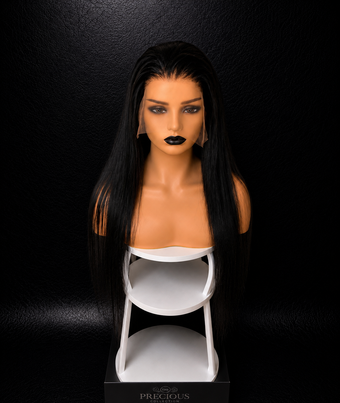 Luxury Black Brazilian Wig - 13x6 Transparent Lace Straight 180% Density