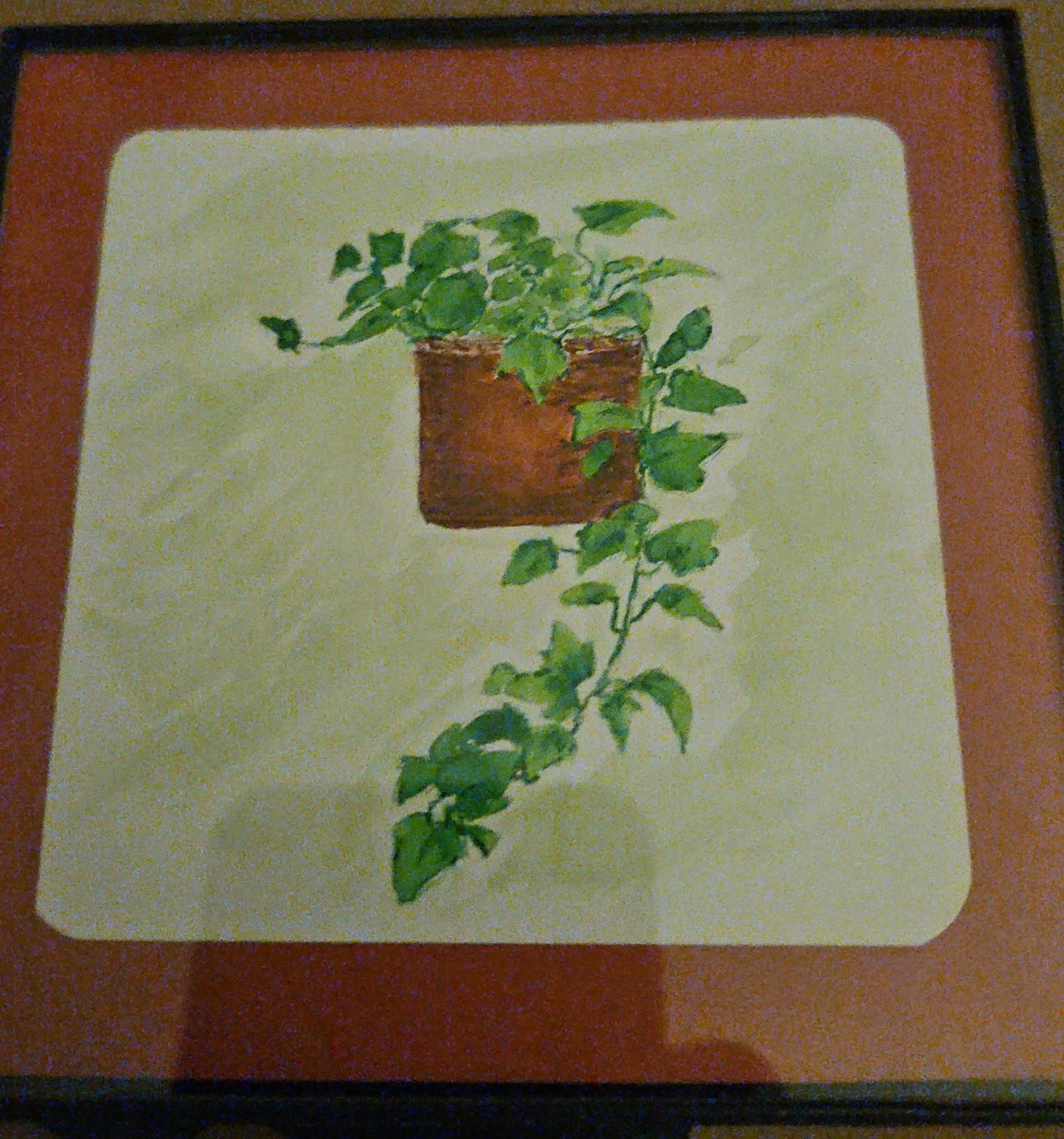 Potted Ivy - Watercolor