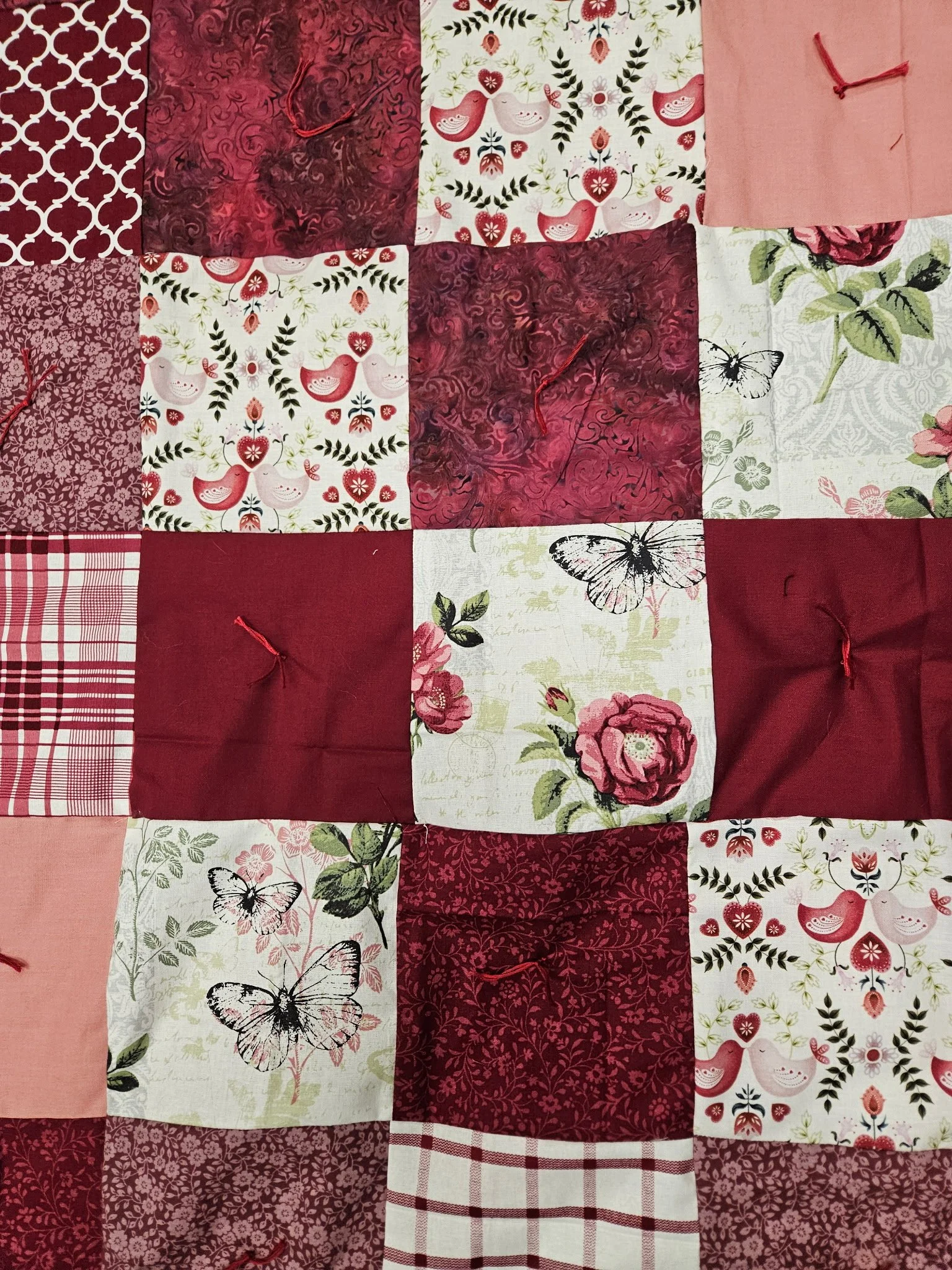 Rose Birds and Butterflies