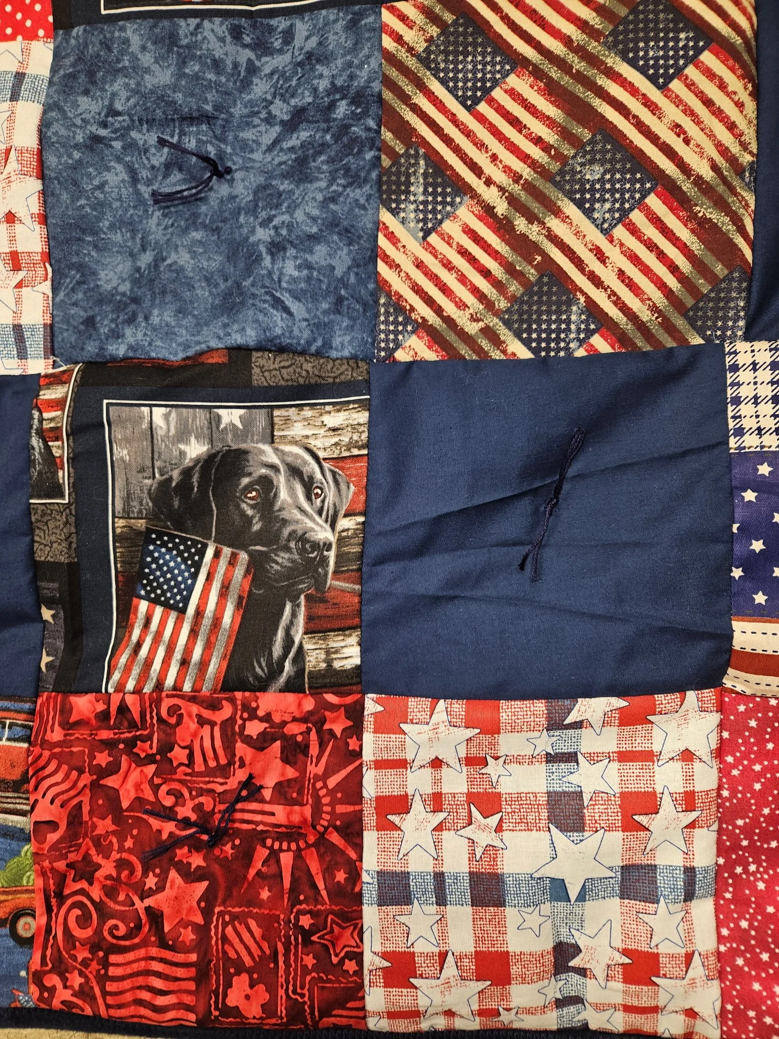 Patriotic Quilted Throw